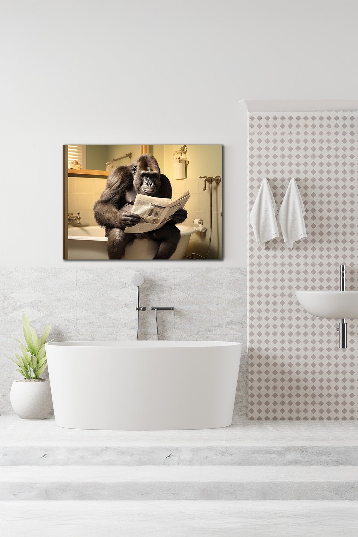 Quadro Decorativo em Tela 70x100cm - Arte Multicolor Premium 100% Canvas 3cm Espessura