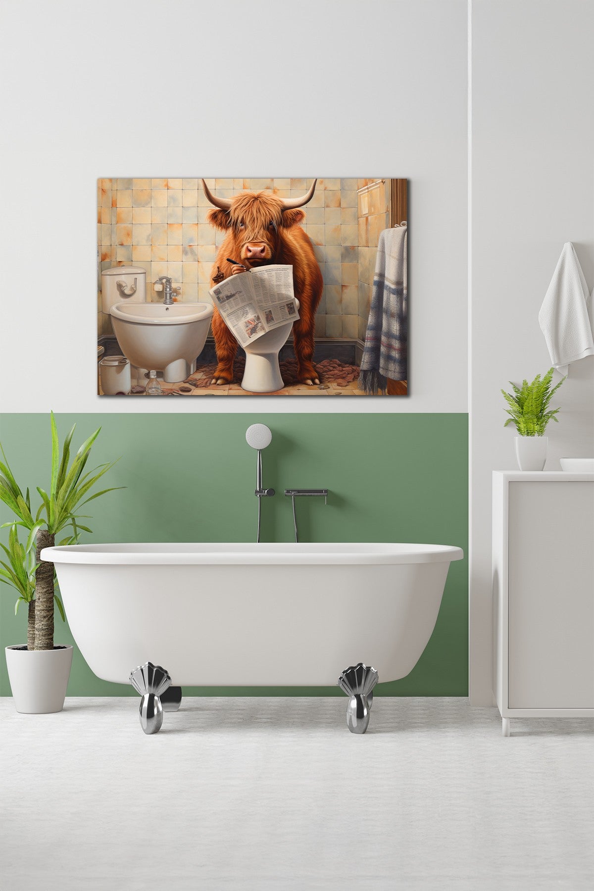 Quadro Decorativo em Tela 50x70cm - Arte Multicolor em Canvas 100% - Espessura 3cm para Decoração de Interiores