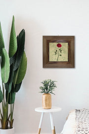 Quadro Decorativo em Cerâmica com Moldura de Madeira (15,5 x 15,5 cm) – Multicolor – Impressão UV – Artvessakaro43