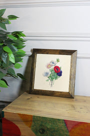 Ersytastablo17-26 Quadro Decorativo em Pedra com Moldura de Madeira (2,5 cm), Multicolor, 26 x 26 cm – Impressão UV