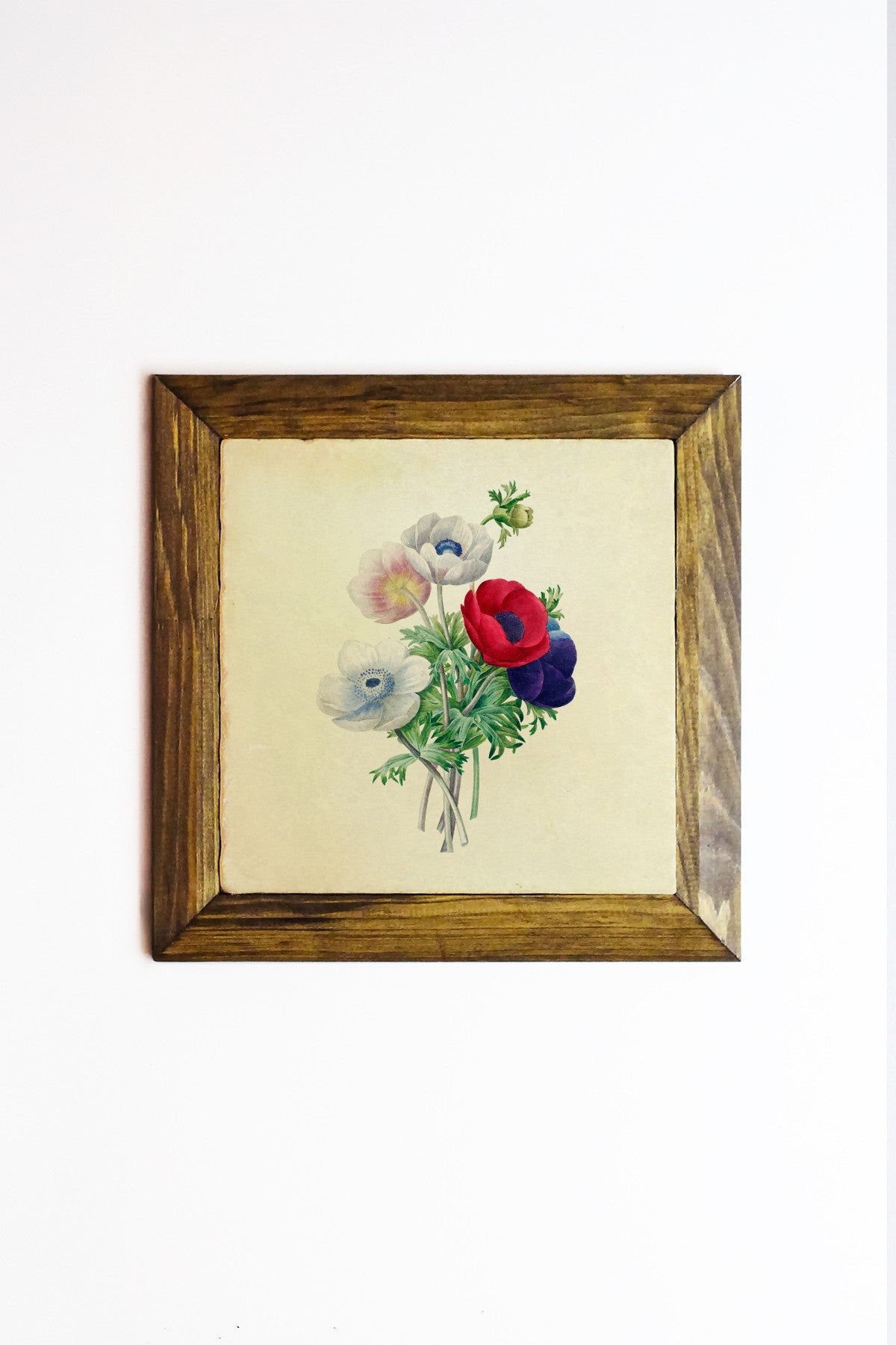 Ersytastablo17-26 Quadro Decorativo em Pedra com Moldura de Madeira (2,5 cm), Multicolor, 26 x 26 cm – Impressão UV