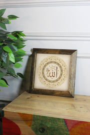 Quadro Decorativo em Pedra com Moldura de Madeira 2,5 cm, Impressão UV, Multicolor, 15,5 x 15,5 cm – Ersytastablo49 - 16