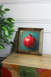 Quadro Decorativo Multicolor em Pedra com Moldura de Madeira 2,5 cm, Impressão UV, 15,5 x 15,5 cm – Ersytastablo50-16