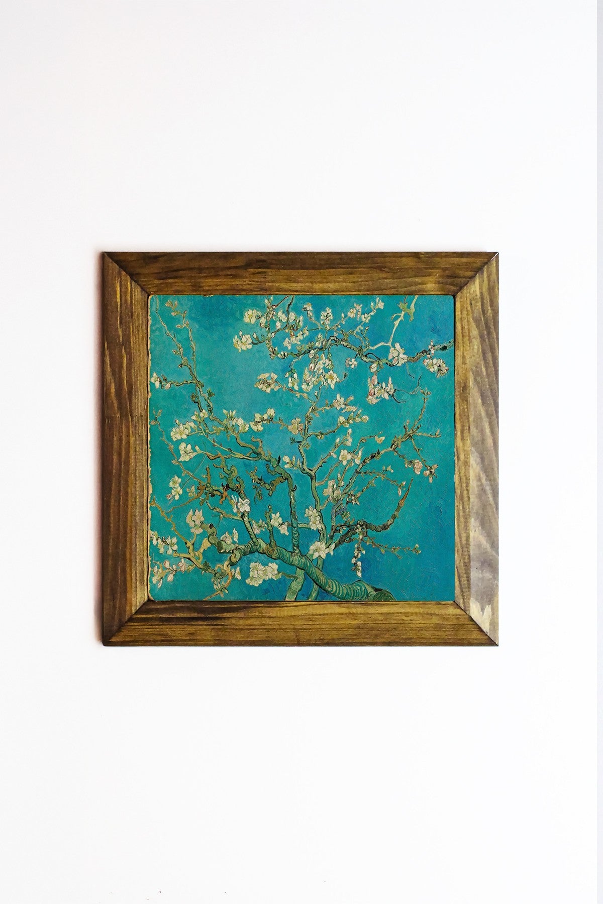 Quadro Decorativo em Pedra com Moldura de Madeira 2,5 cm, Impressão UV, 15,5 x 15,5 cm – Multicolor – Ersytastablo54 - 16