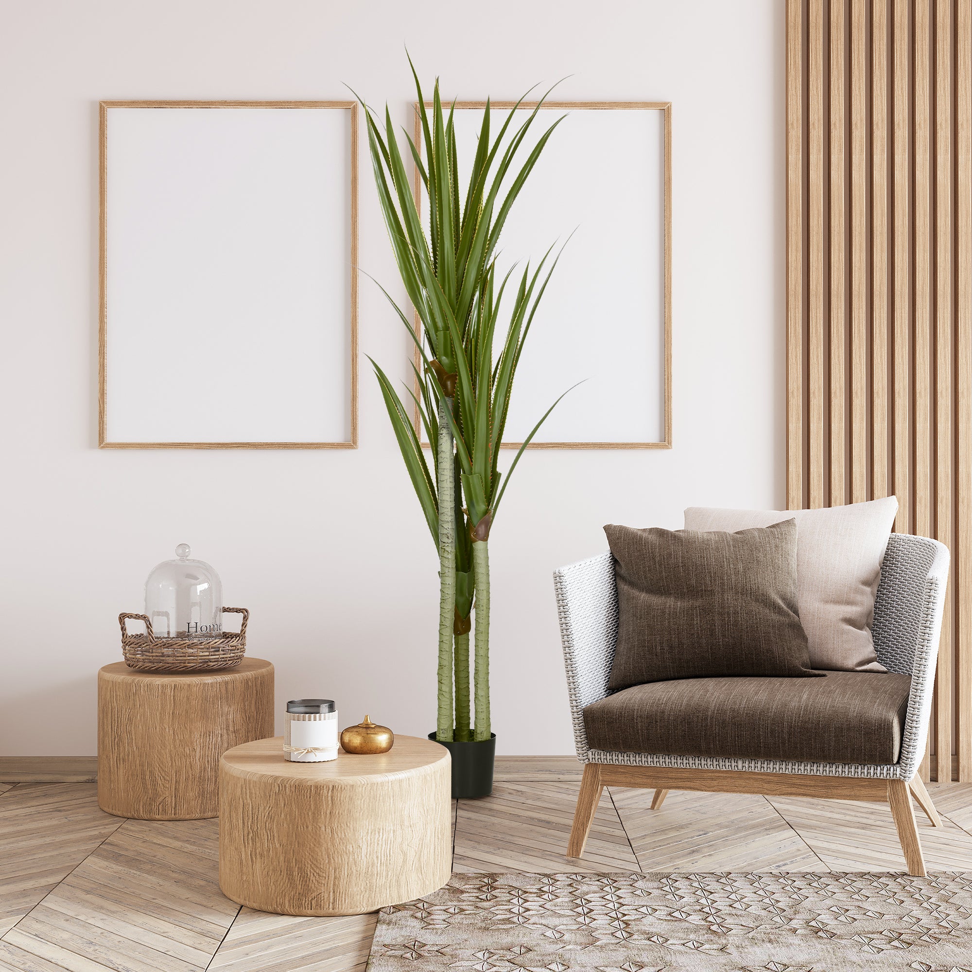 Planta Artificial de Mandioca 190cm Verde