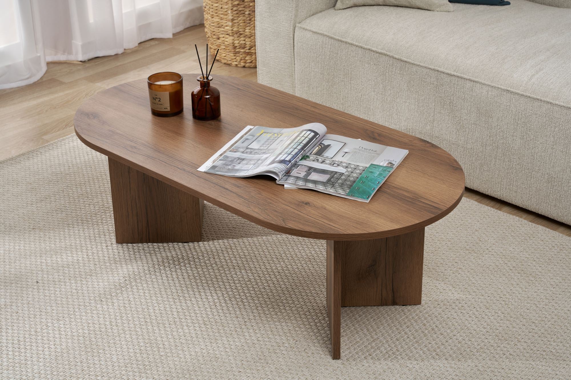 Mesa de Centro-Sable-Noz