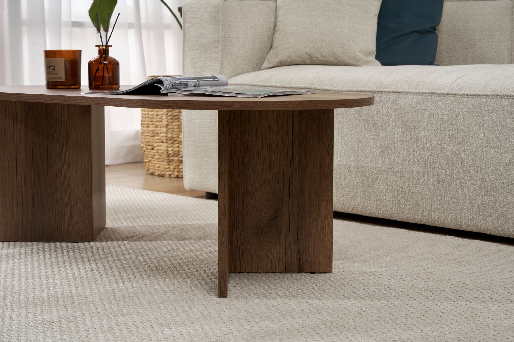 Mesa de Centro-Sable-Noz