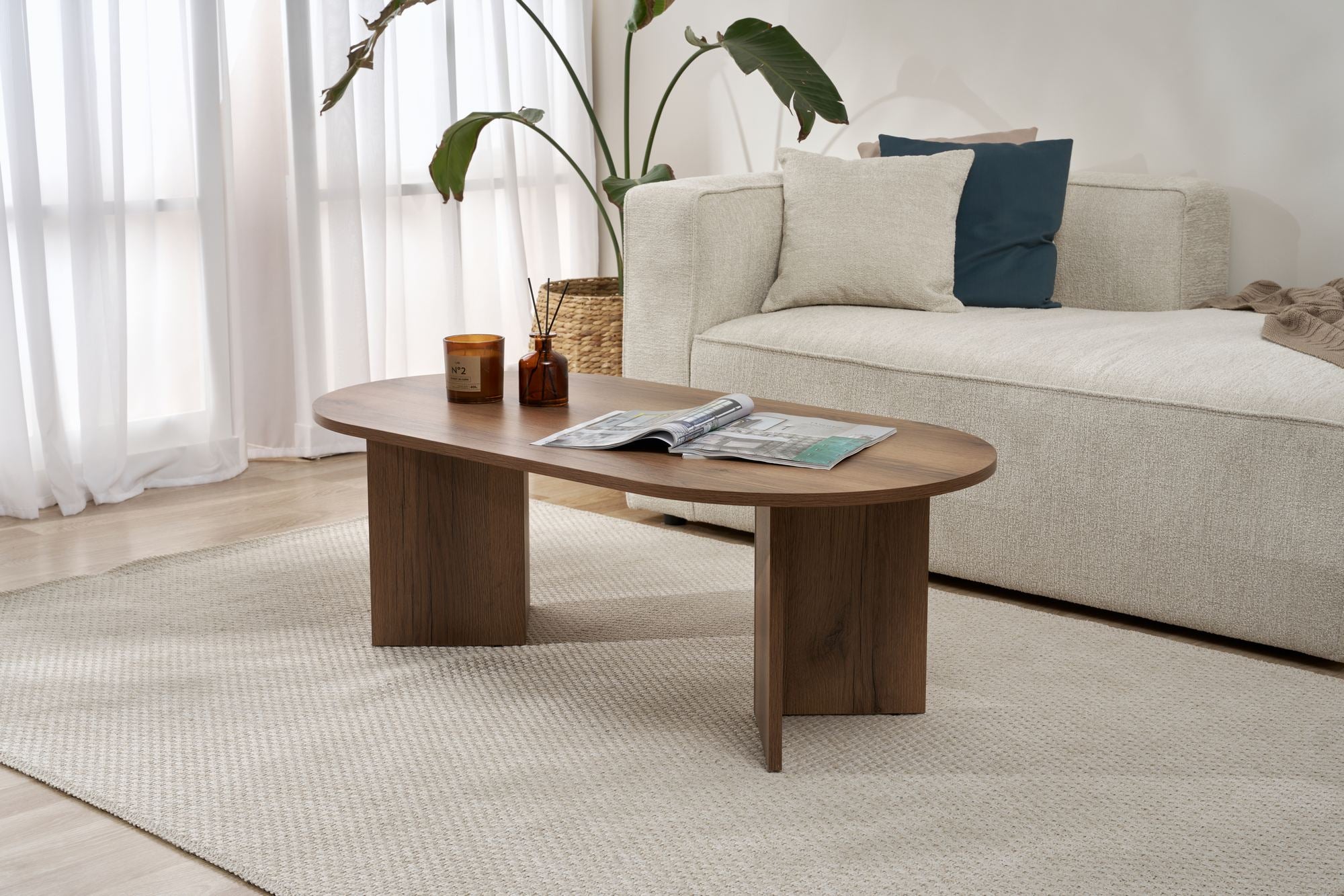 Mesa de Centro-Sable-Noz