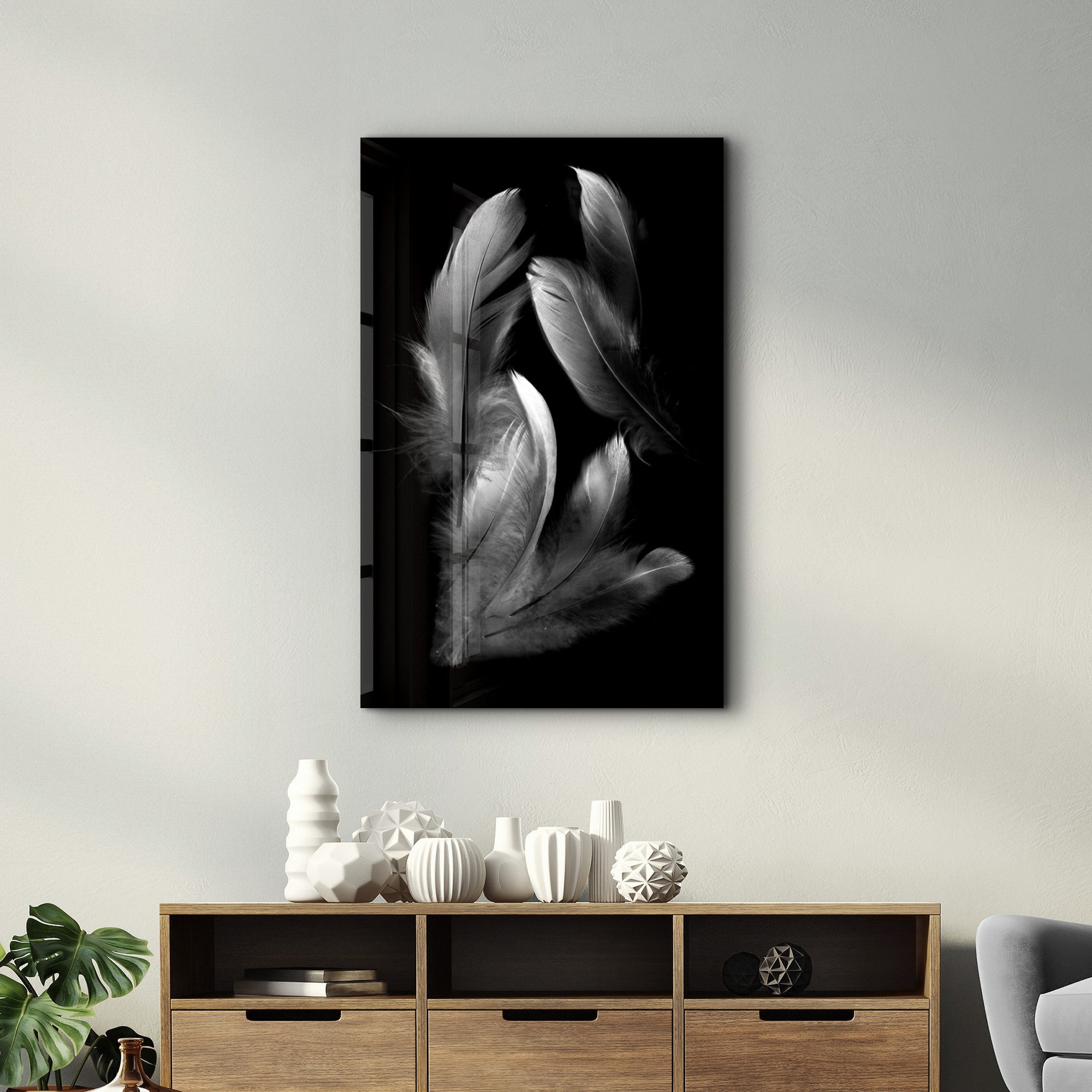 Quadro Decorativo em Vidro Temperado CAM-1008, 35x55 cm, Multicolor, 4 mm, Impressão UV