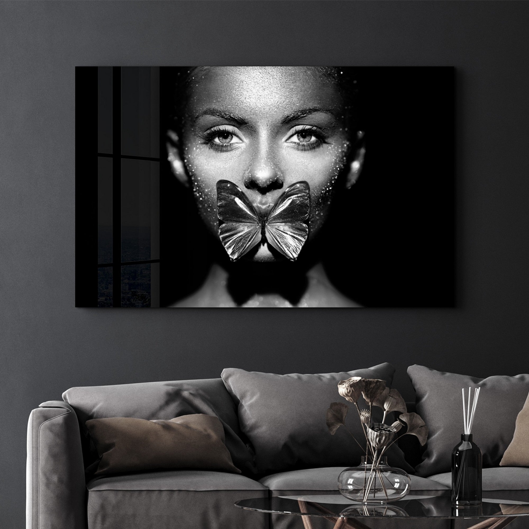 Quadro Decorativo em Vidro Temperado 35x55 cm Multicolor (4 mm) – Impressão UV | CAM-1018