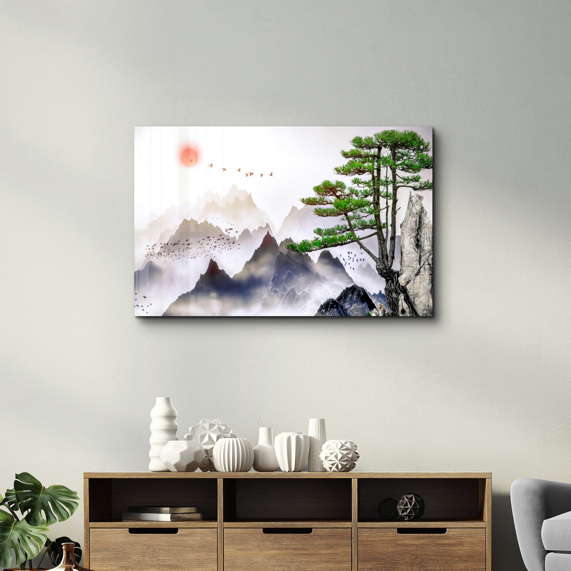 Quadro Decorativo em Vidro Temperado 35x55 cm Multicolor com Impressão UV – CAM-1019 (4 mm)