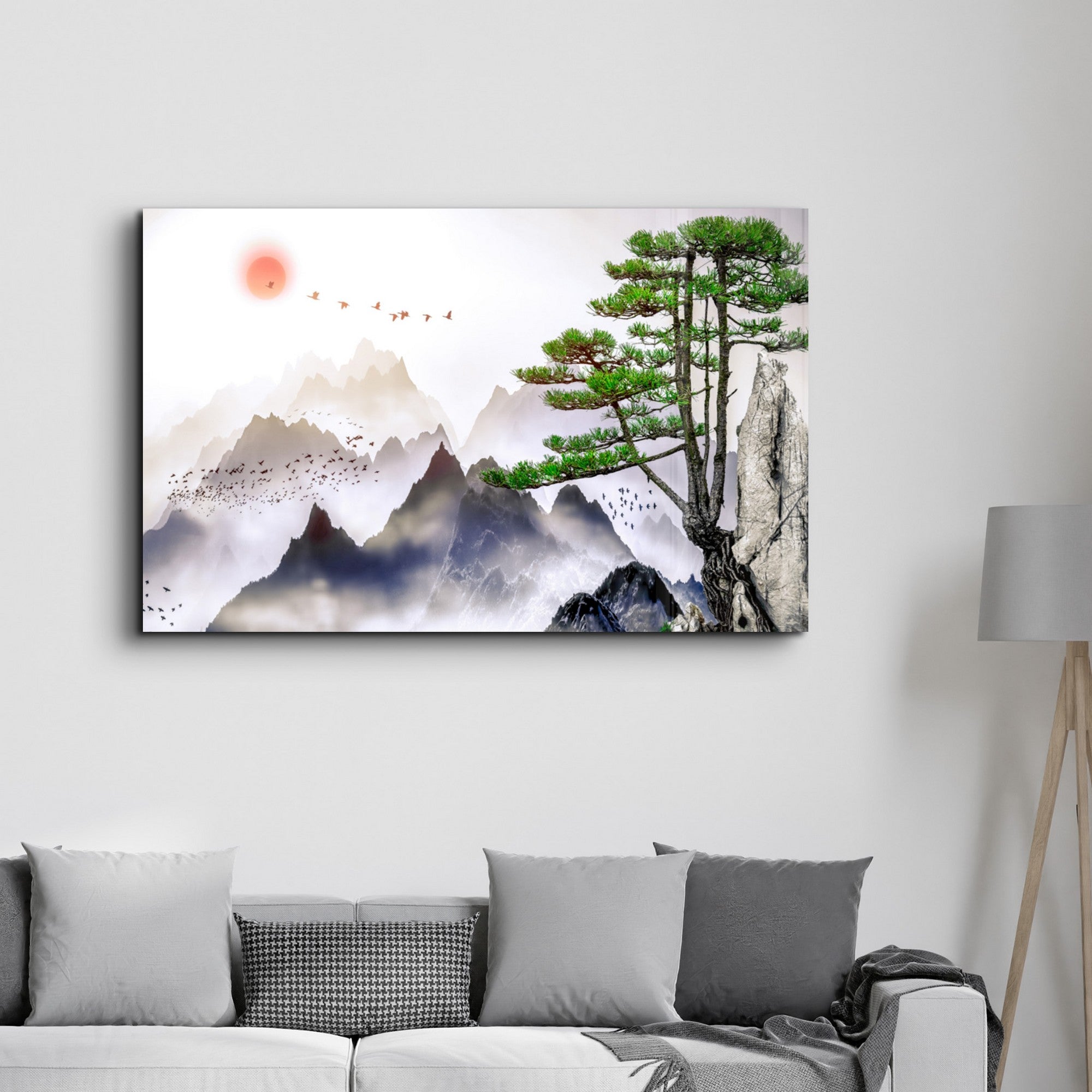 Quadro Decorativo em Vidro Temperado 35x55 cm Multicolor com Impressão UV – CAM-1019 (4 mm)