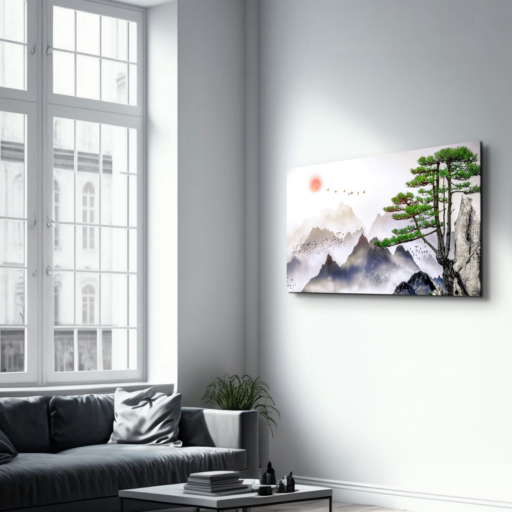 Quadro Decorativo em Vidro Temperado 35x55 cm Multicolor com Impressão UV – CAM-1019 (4 mm)