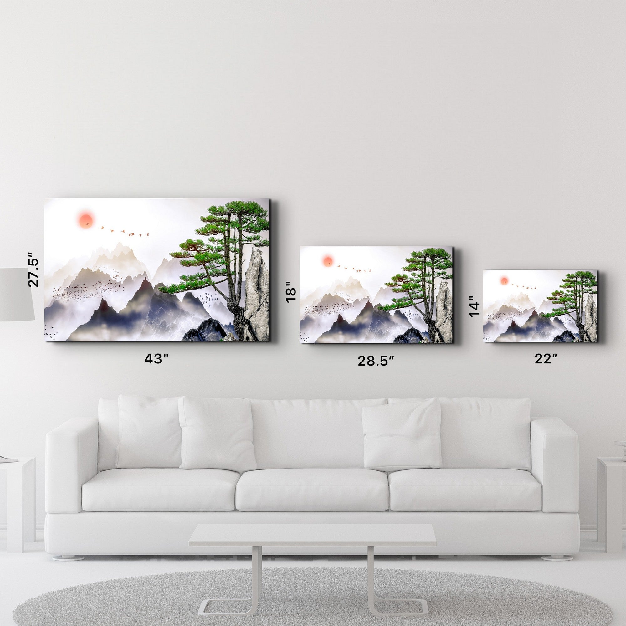 Quadro Decorativo em Vidro Temperado 35x55 cm Multicolor com Impressão UV – CAM-1019 (4 mm)