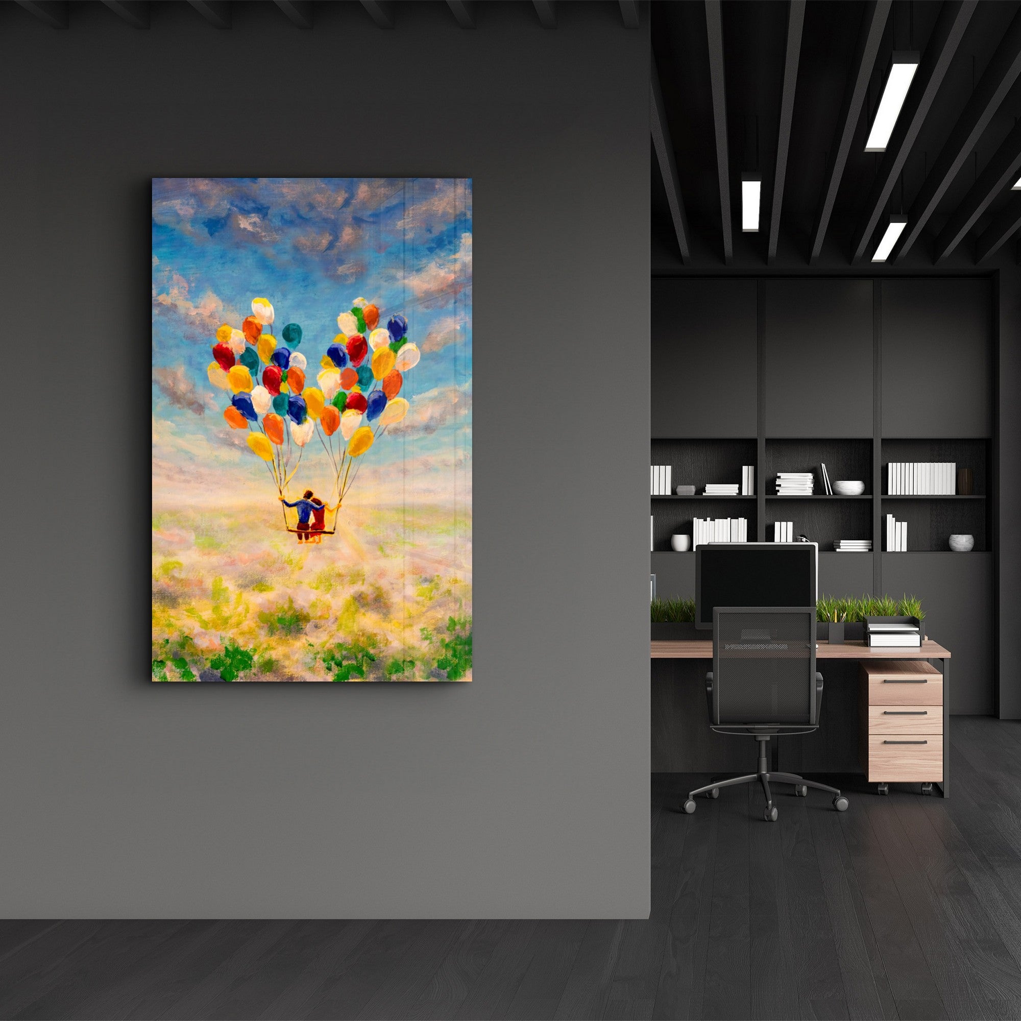 Quadro Decorativo em Vidro Temperado 4 mm, 35 x 55 cm, Multicolor (Impressão UV) – CAM-1021