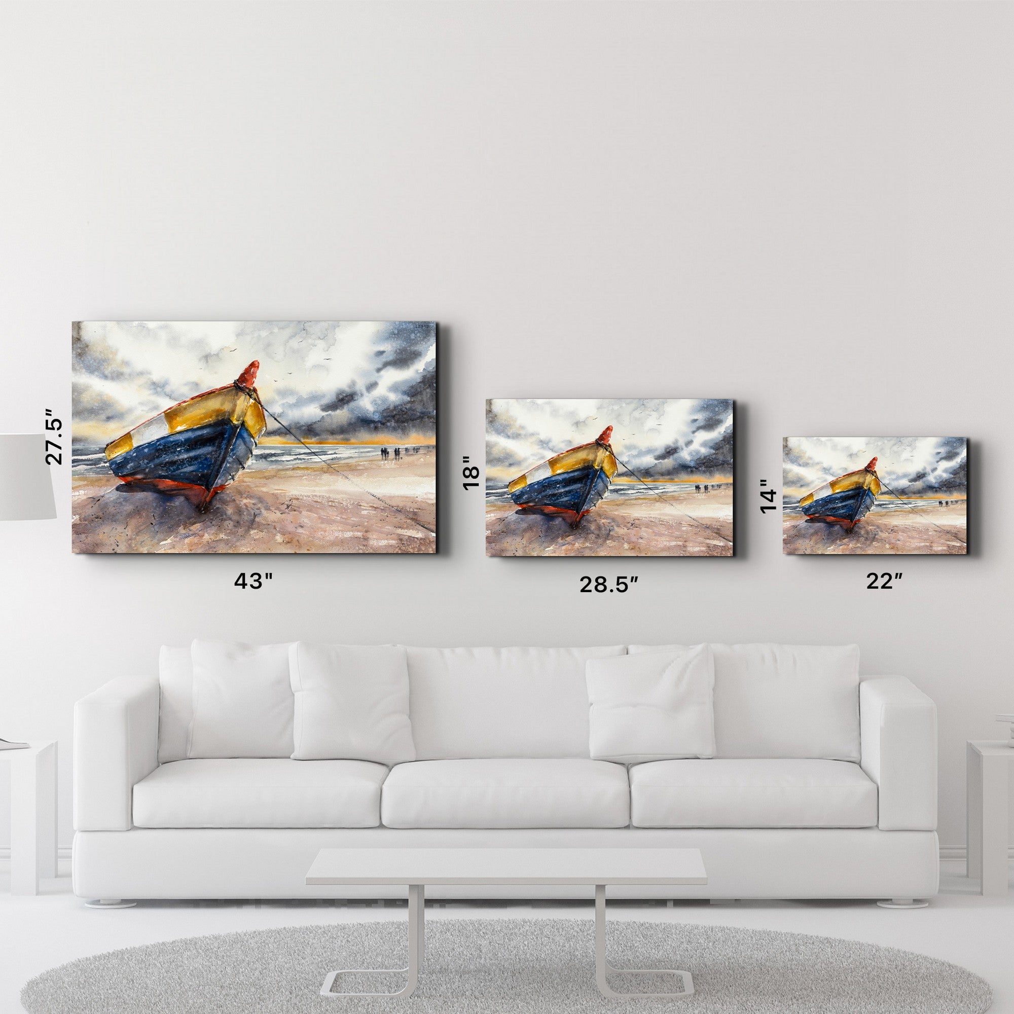 Quadro Decorativo em Vidro Temperado CAM-1024, 35 x 55 cm, Multicolor — Impressão UV, Vidro 100% Temperado 4 mm