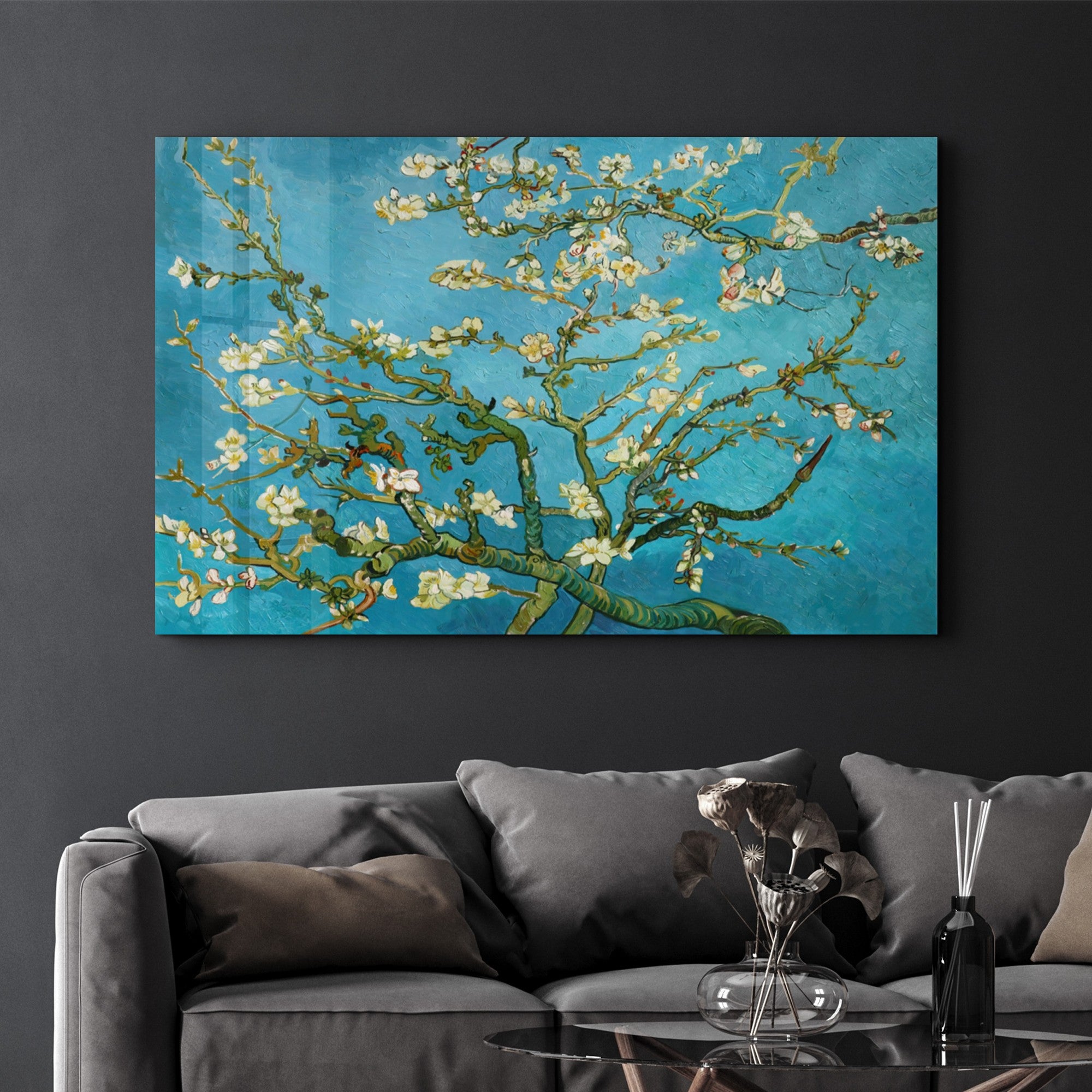 Quadro Decorativo em Vidro Temperado 35x55 cm Multicolor CAM-1030, Impressão UV, 4 mm