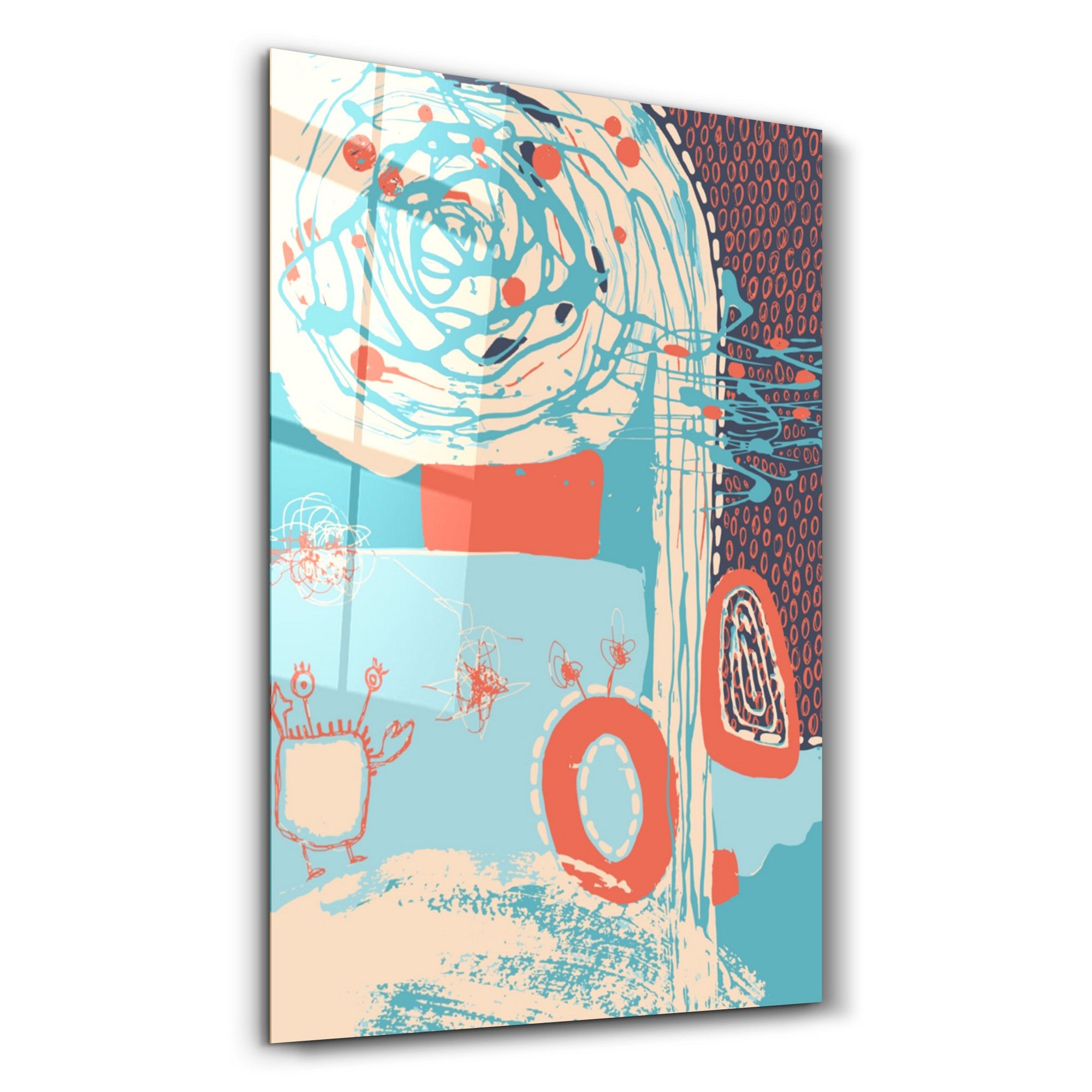 Quadro Decorativo em Vidro Temperado 35x55 cm, Multicolor, Impressão UV – CAM-1041