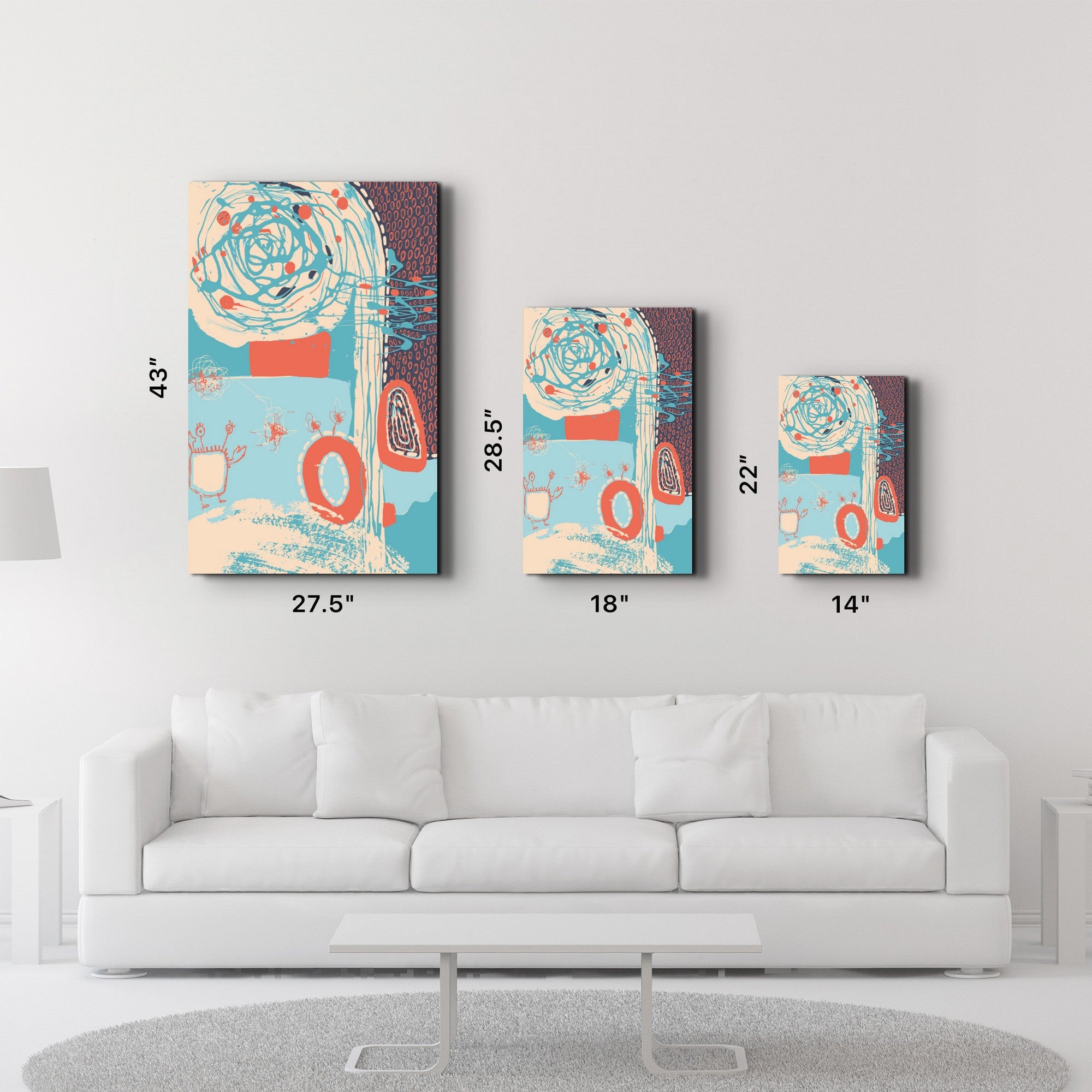 Quadro Decorativo em Vidro Temperado 35x55 cm, Multicolor, Impressão UV – CAM-1041