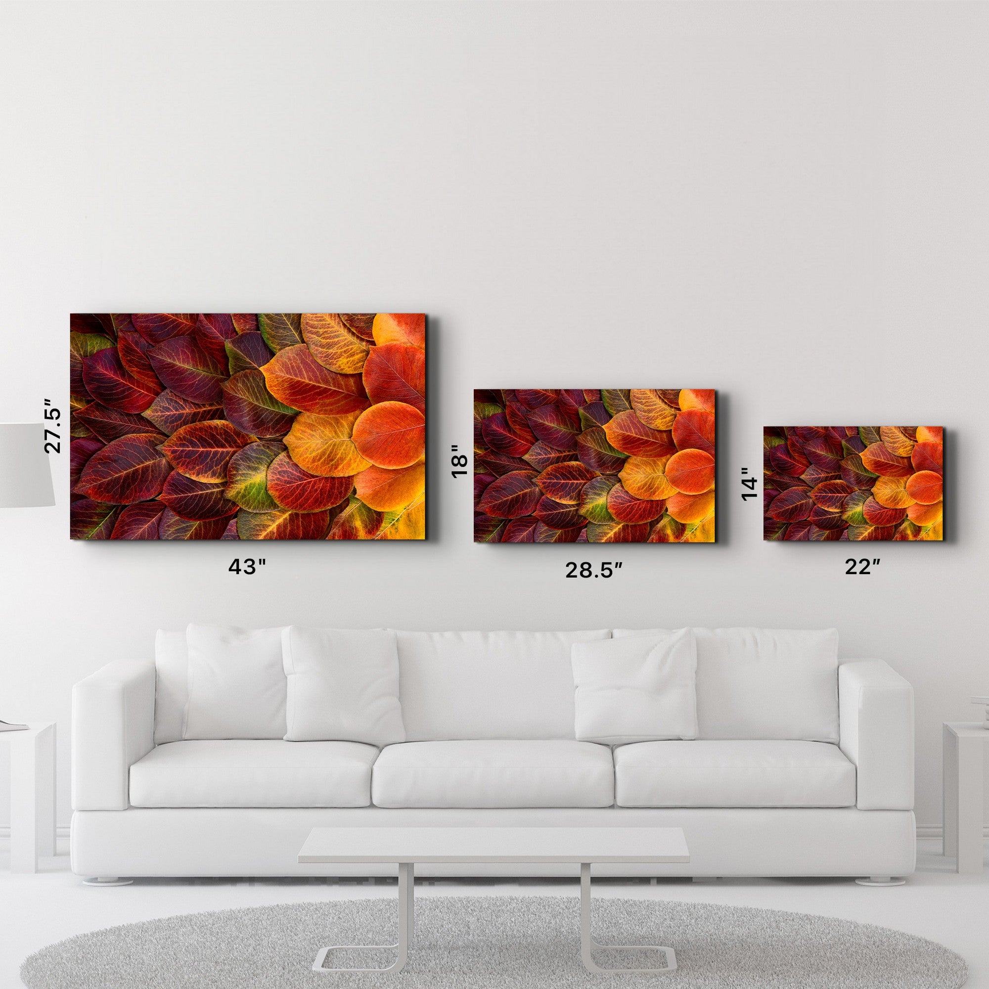 Quadro Decorativo em Vidro Temperado (4 mm) CAM-1046, 35 x 55 cm, Multicolor, Impressão UV