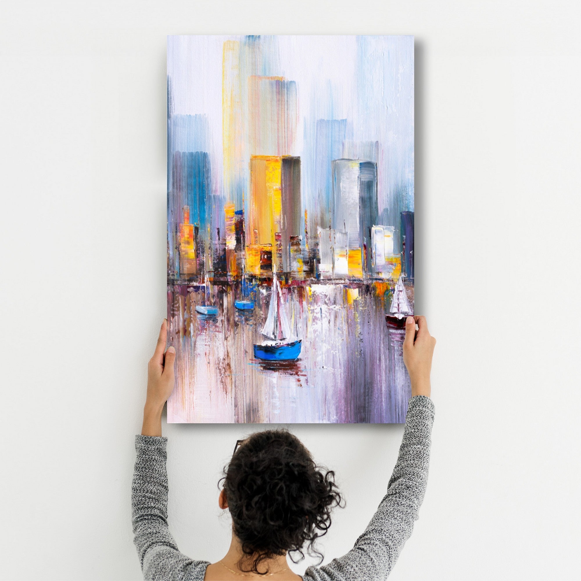 Quadro Decorativo em Vidro Temperado CAM-1059, Multicolor, 35 x 55 cm, Impressão UV, Vidro 100% Temperado 4 mm