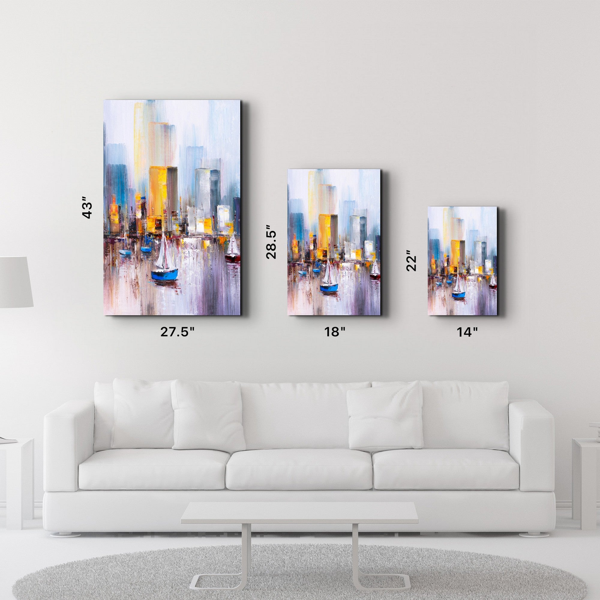 Quadro Decorativo em Vidro Temperado CAM-1059, Multicolor, 35 x 55 cm, Impressão UV, Vidro 100% Temperado 4 mm