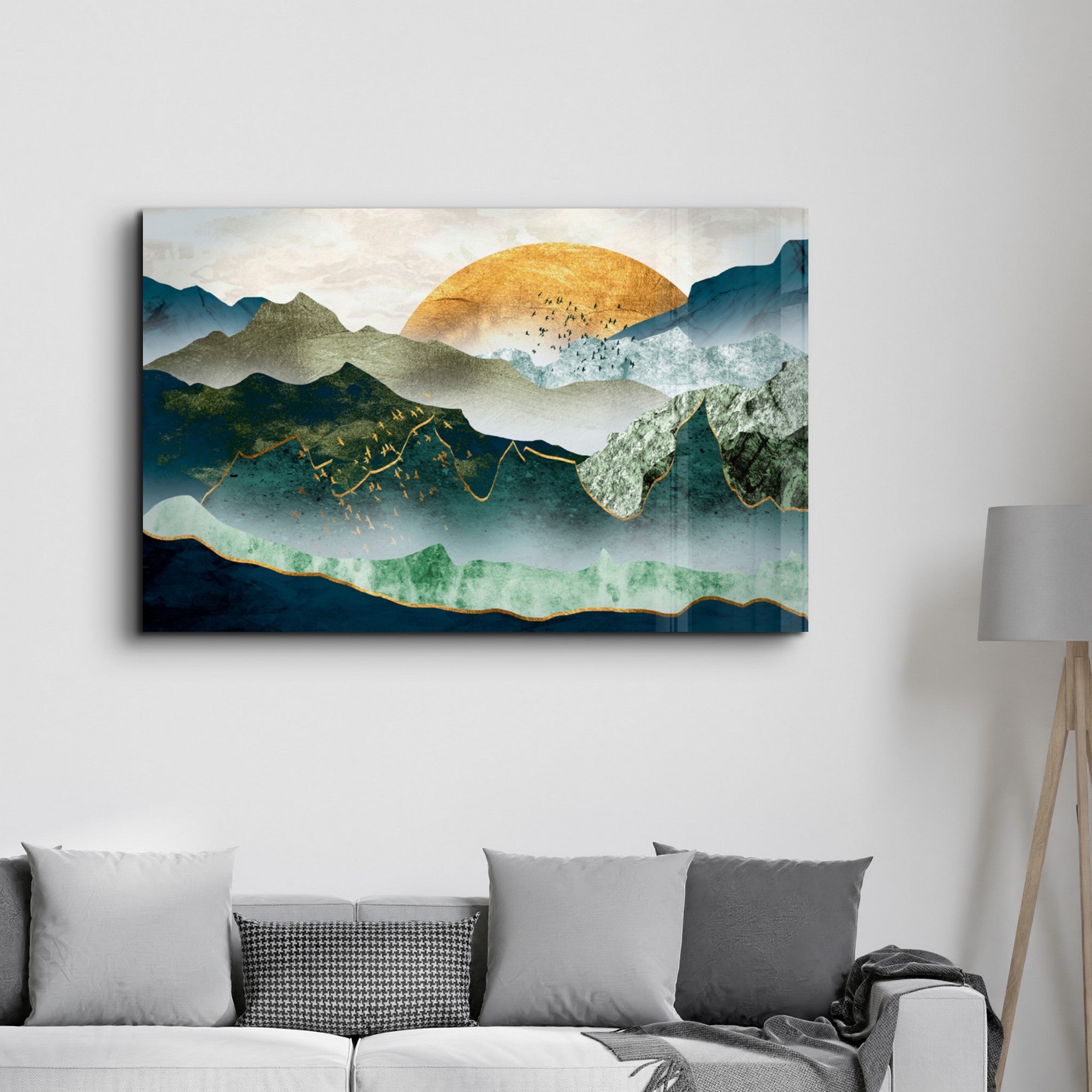 Quadro Decorativo em Vidro Temperado CAM-1060, Multicolor, 35x55 cm, Impressão UV, Vidro 4 mm