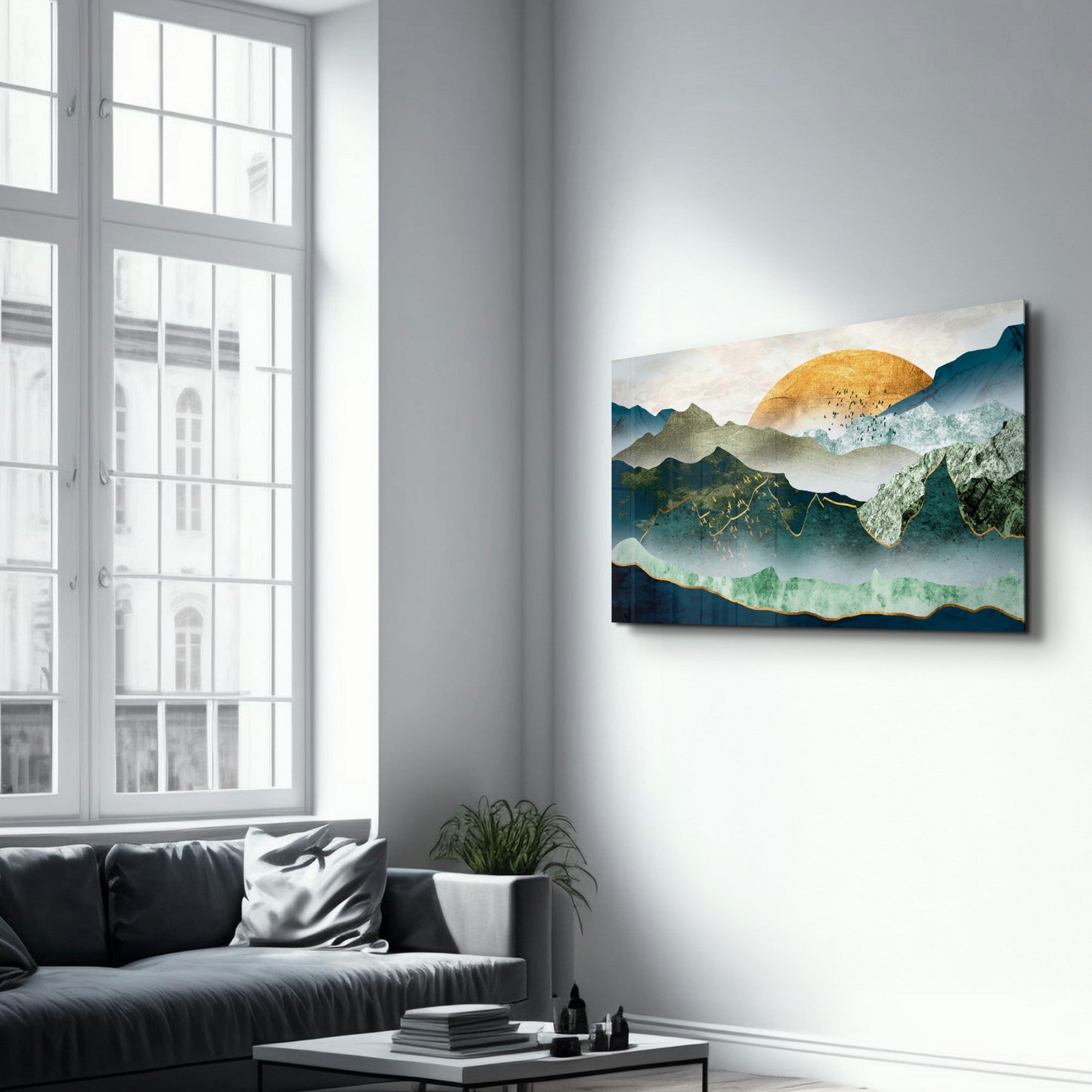 Quadro Decorativo em Vidro Temperado CAM-1060, Multicolor, 35x55 cm, Impressão UV, Vidro 4 mm