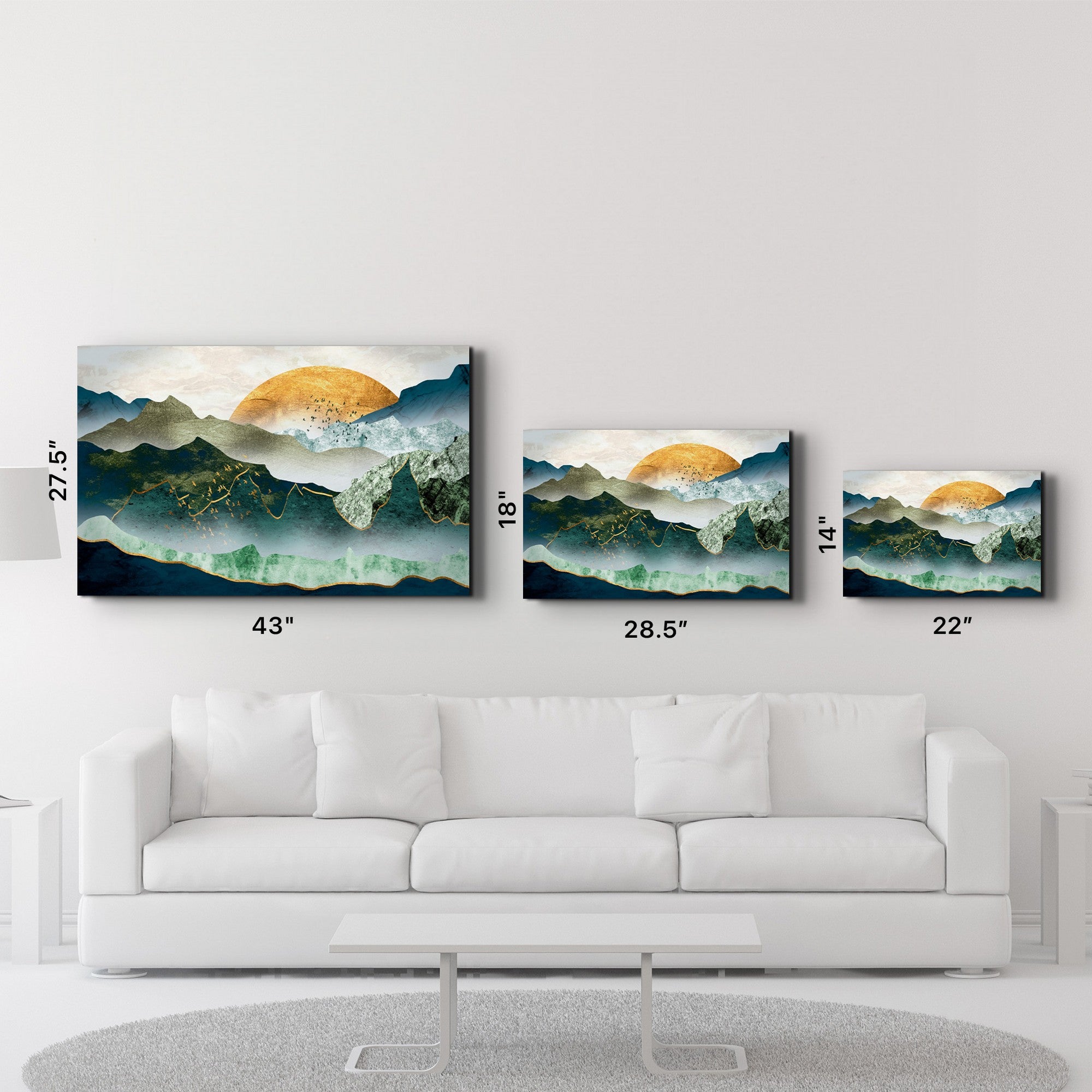 Quadro Decorativo em Vidro Temperado CAM-1060, Multicolor, 35x55 cm, Impressão UV, Vidro 4 mm