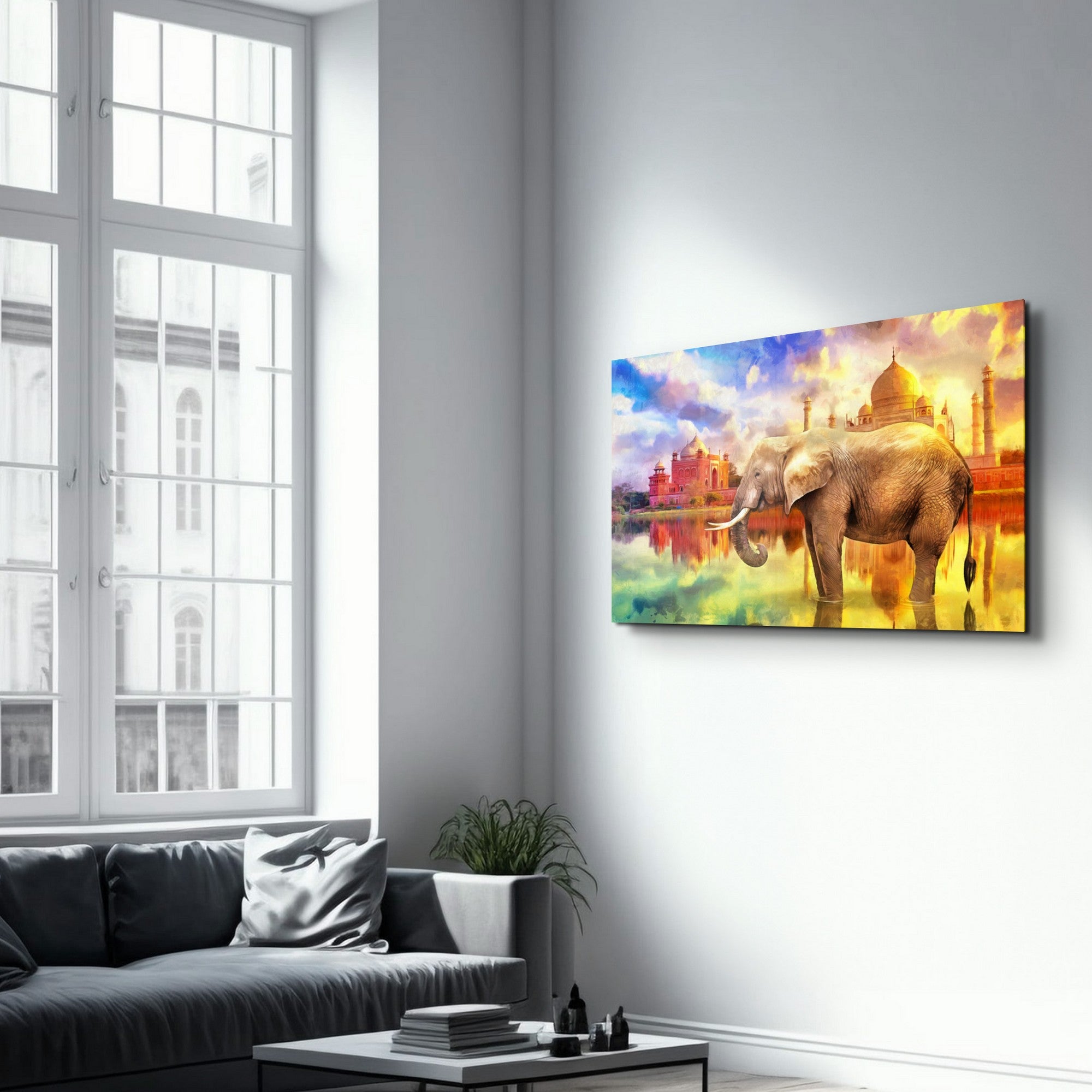 Quadro Decorativo em Vidro Temperado CAM-1061 (35 x 55 cm) Multicolor – Impressão UV, 4 mm