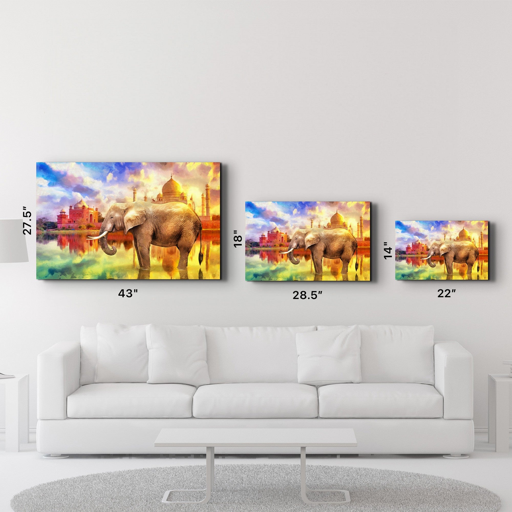 Quadro Decorativo em Vidro Temperado CAM-1061 (35 x 55 cm) Multicolor – Impressão UV, 4 mm