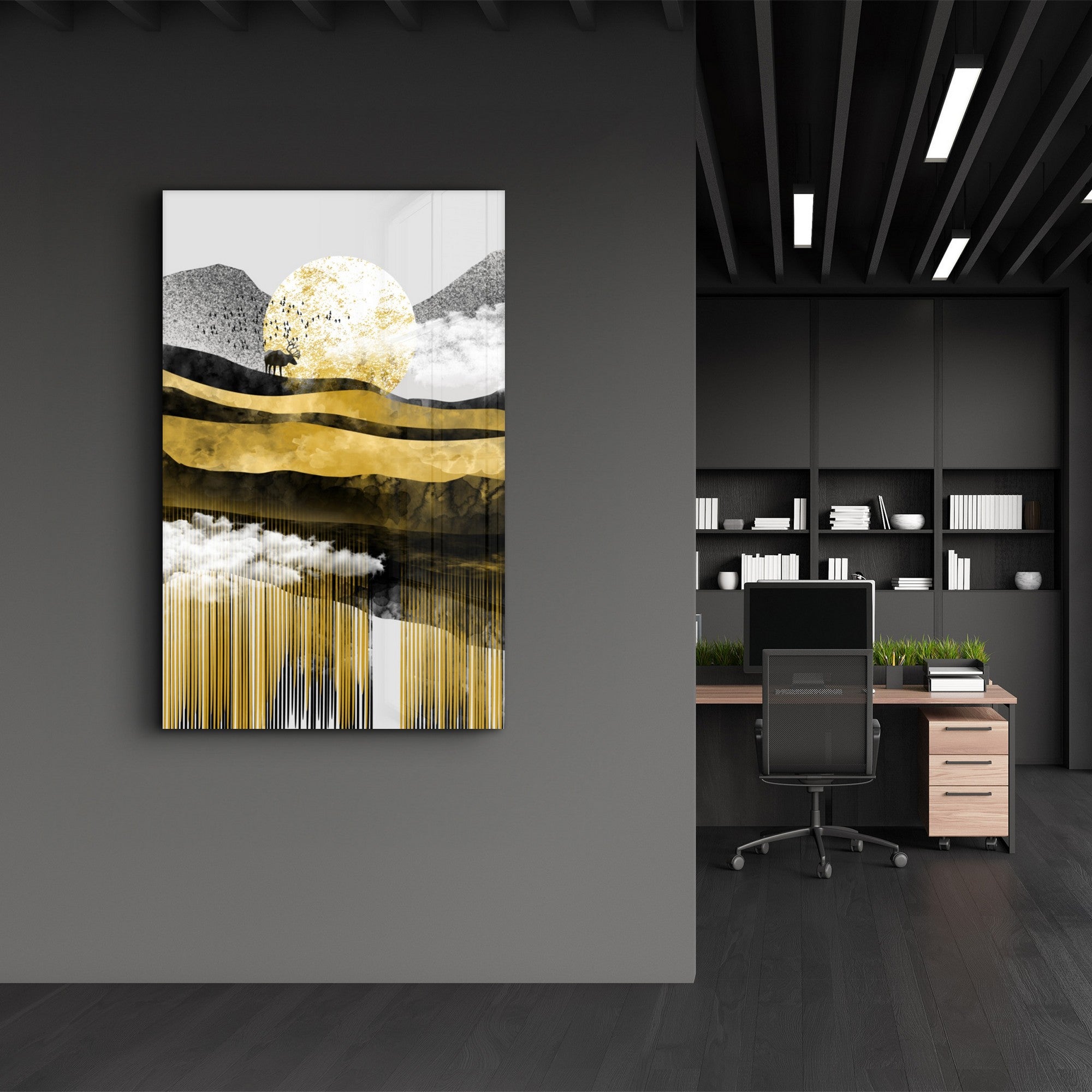 Quadro Decorativo em Vidro Temperado 35x55 cm Multicolor | Impressão UV 4 mm — CAM-1064 (672BRS1287)