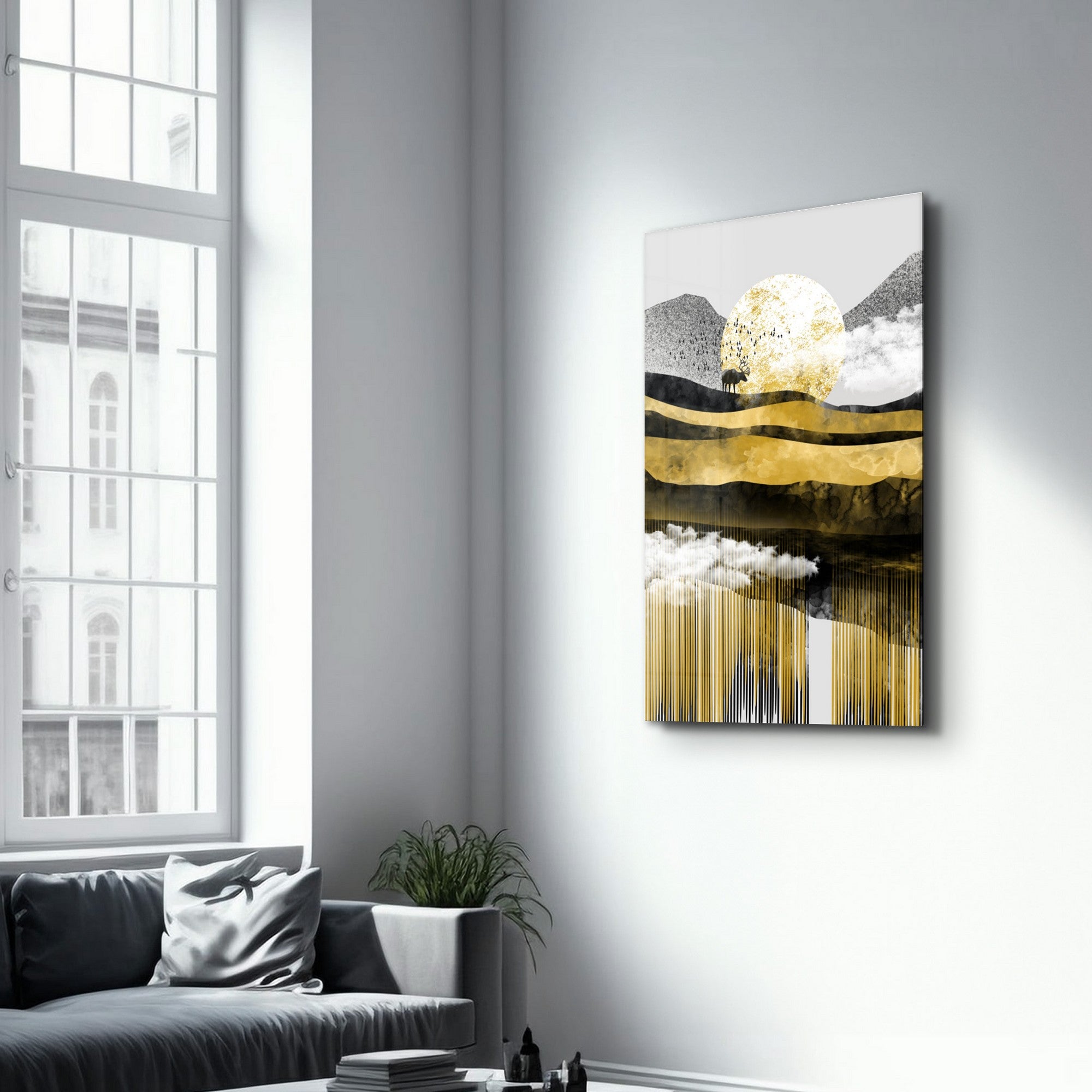 Quadro Decorativo em Vidro Temperado 35x55 cm Multicolor | Impressão UV 4 mm — CAM-1064 (672BRS1287)