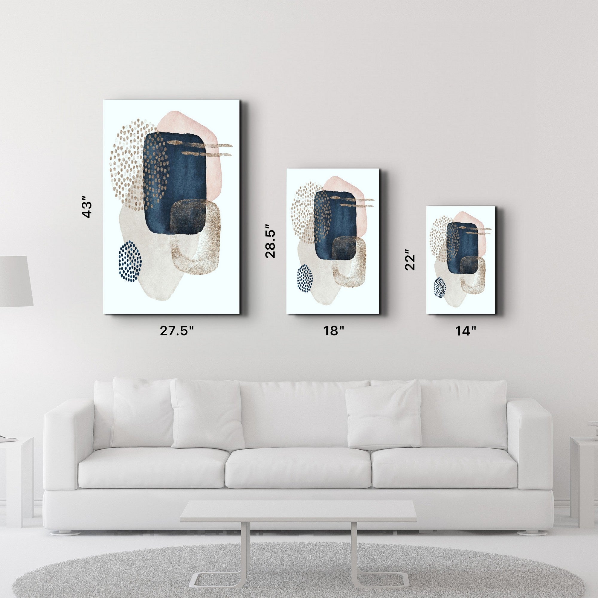 Quadro Decorativo em Vidro Temperado CAM-1070, 35 x 55 cm, Impressão UV, Multicor