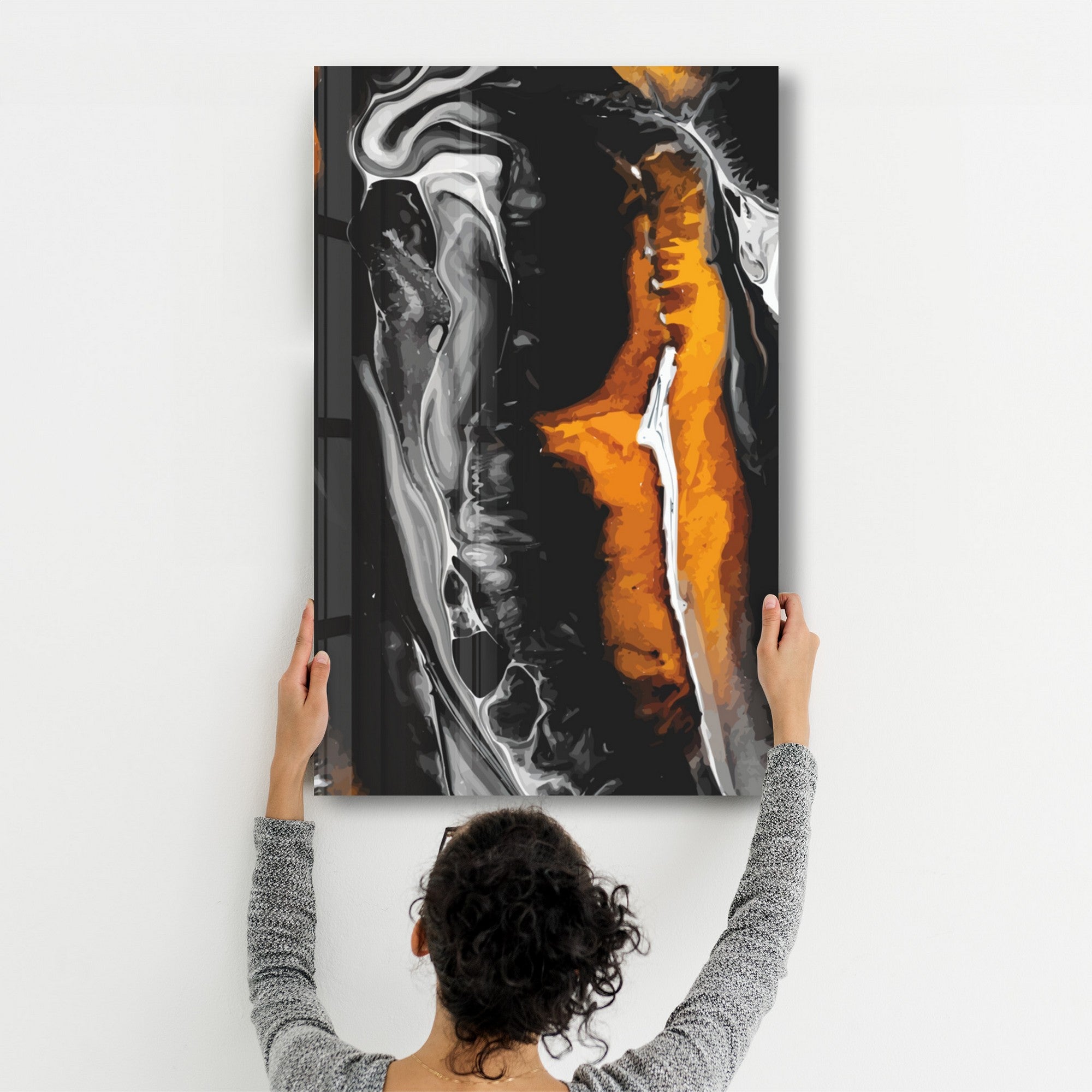 Quadro Decorativo em Vidro Temperado CAM-1073, 35x55 cm, Multicolor, Impressão UV, 4 mm, 2,9 kg – Ref. 672BRS1311