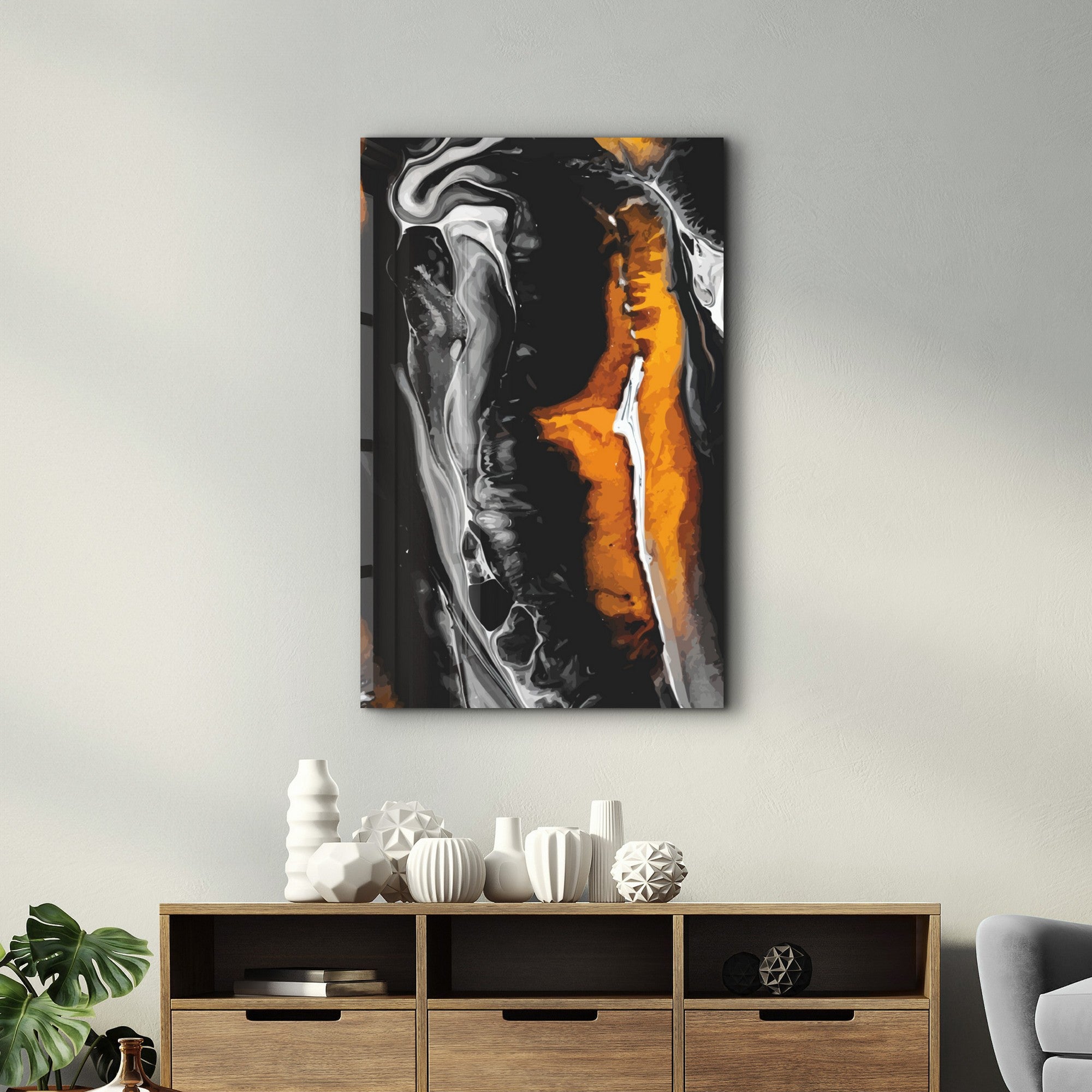 Quadro Decorativo em Vidro Temperado CAM-1073, 35x55 cm, Multicolor, Impressão UV, 4 mm, 2,9 kg – Ref. 672BRS1311