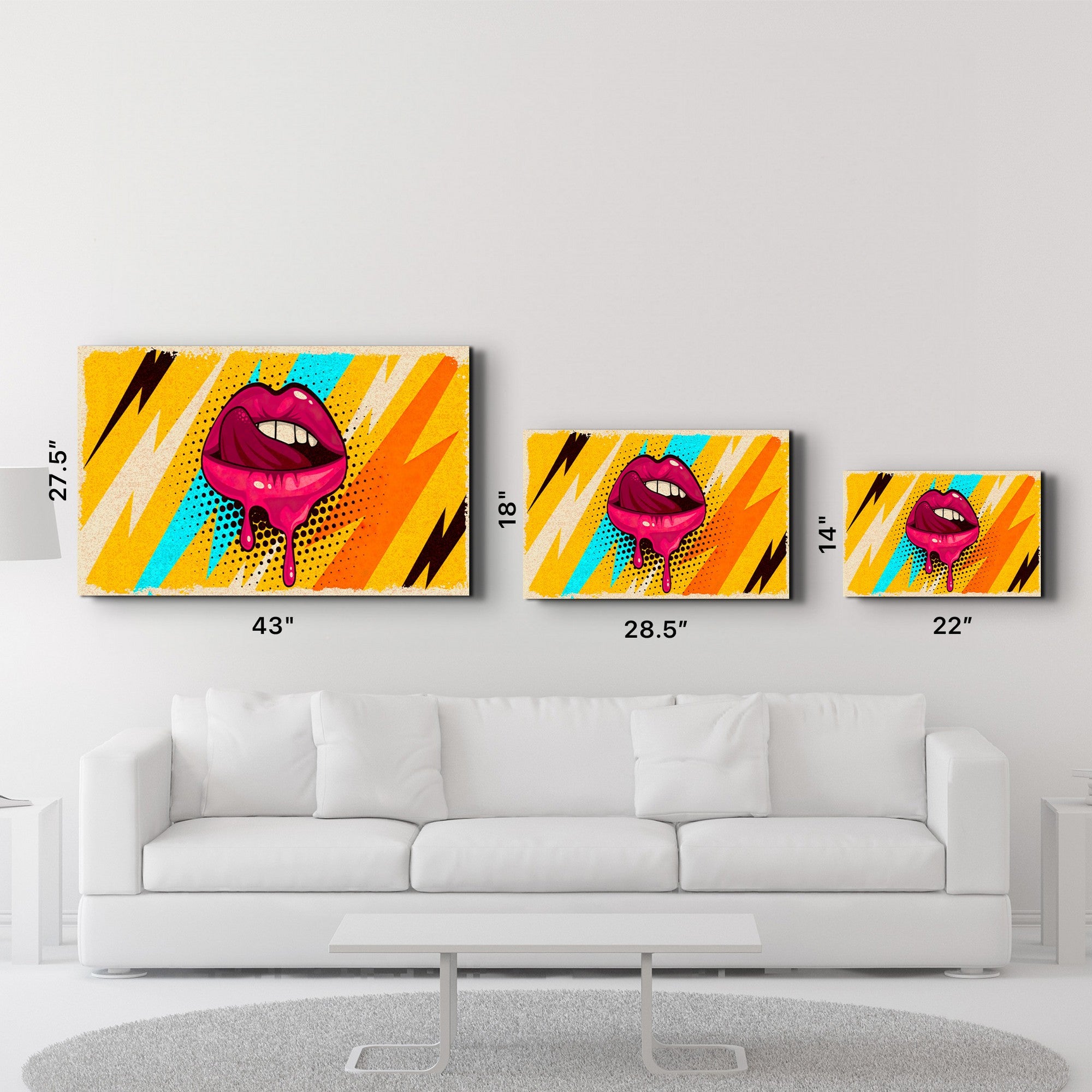 Quadro Decorativo em Vidro Temperado 35x55 cm Multicolor - Impressão UV (CAM-1075)