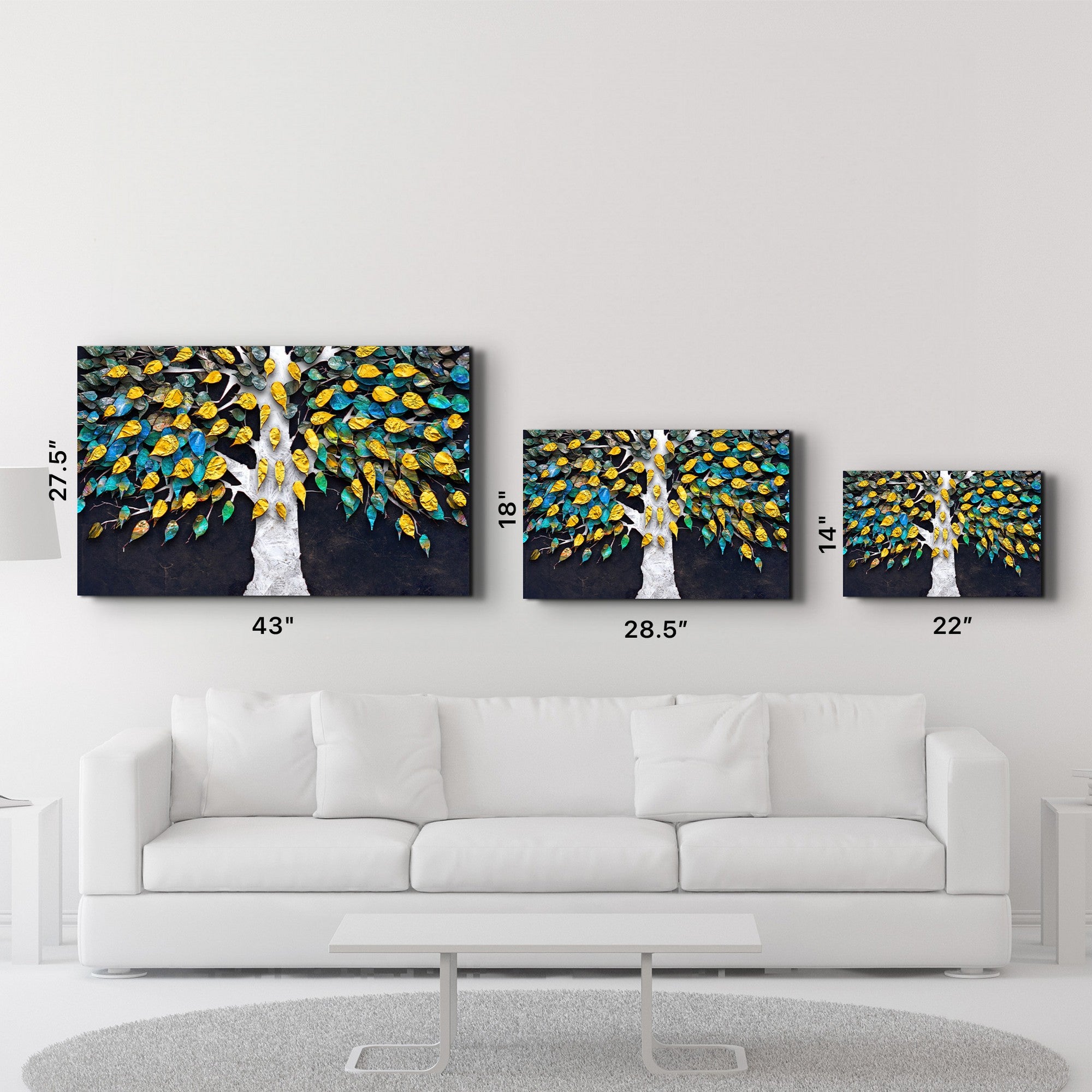 Quadro Decorativo em Vidro Temperado 35x55 cm Multicolor (4 mm, Impressão UV) – CAM-1079