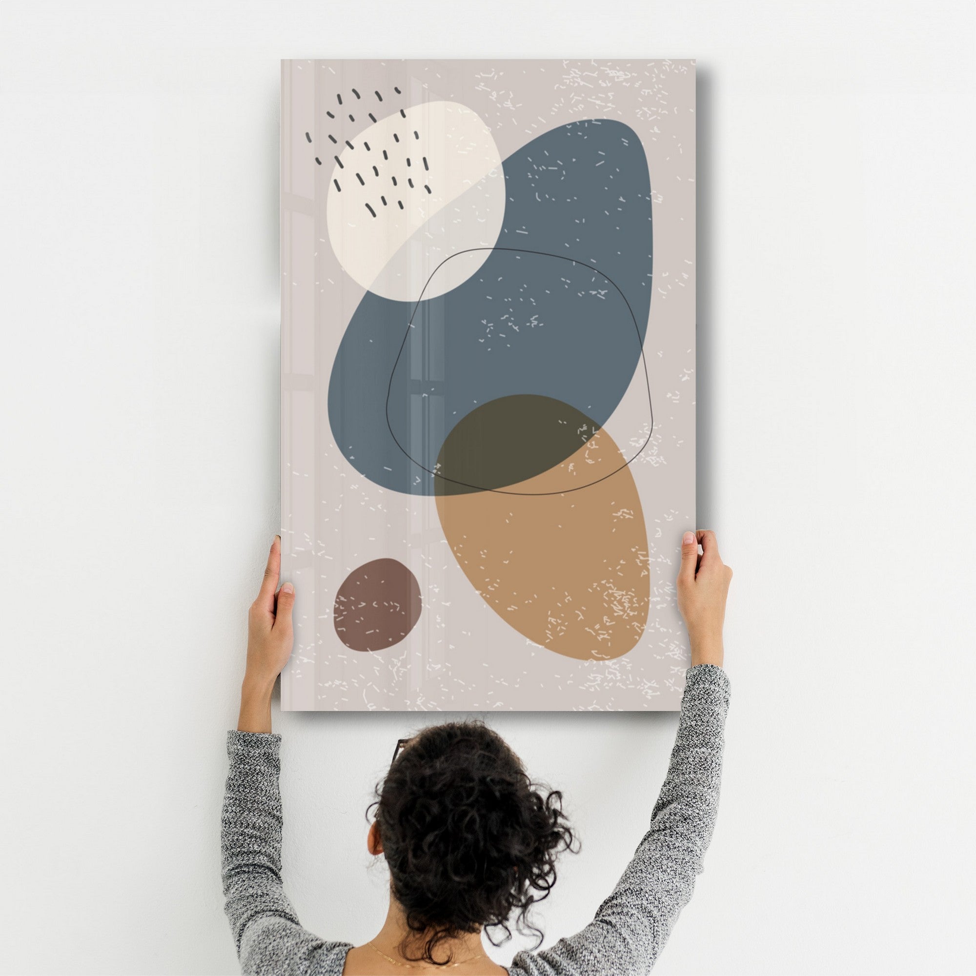 Quadro Decorativo em Vidro Temperado Multicolor CAM-1083 (35 x 55 cm) – Impressão UV, Vidro 4 mm