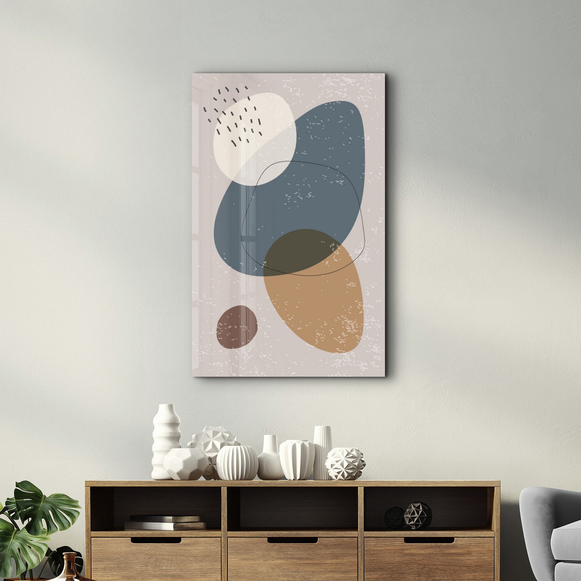 Quadro Decorativo em Vidro Temperado Multicolor CAM-1083 (35 x 55 cm) – Impressão UV, Vidro 4 mm