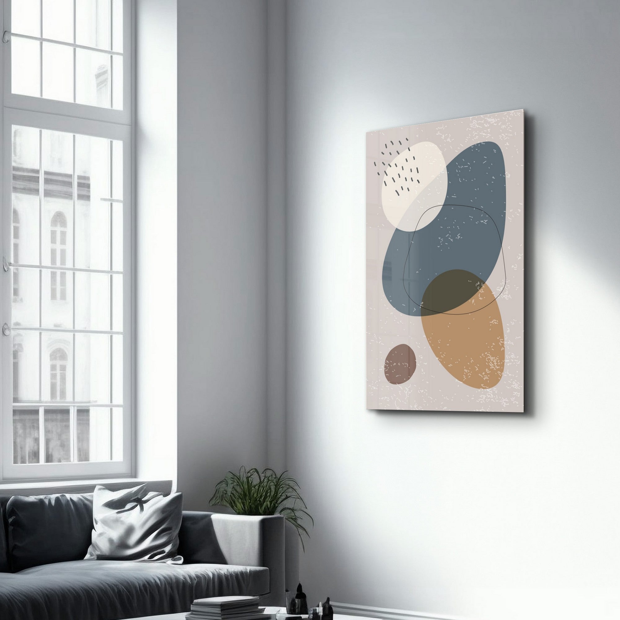 Quadro Decorativo em Vidro Temperado Multicolor CAM-1083 (35 x 55 cm) – Impressão UV, Vidro 4 mm