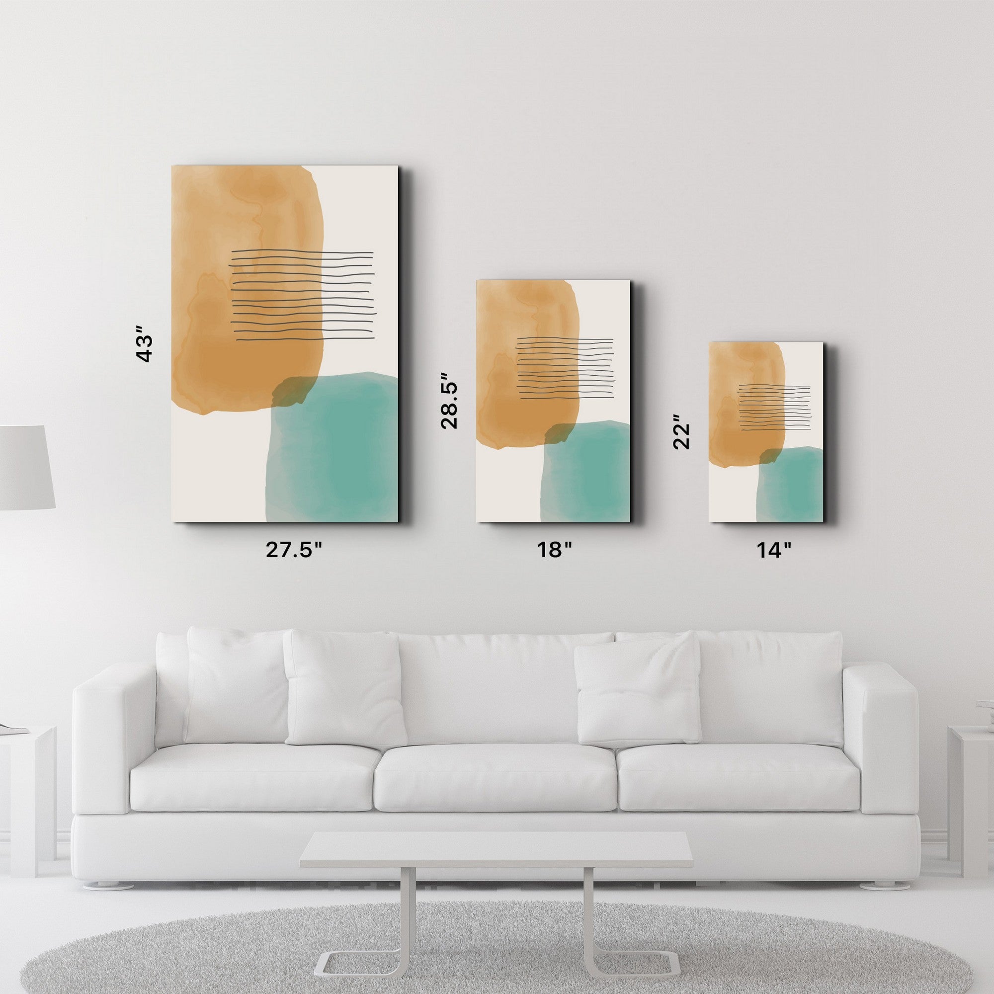 Quadro Decorativo em Vidro Temperado 4 mm, 35x55 cm, Multicolor, Impressão UV (CAM-1088)