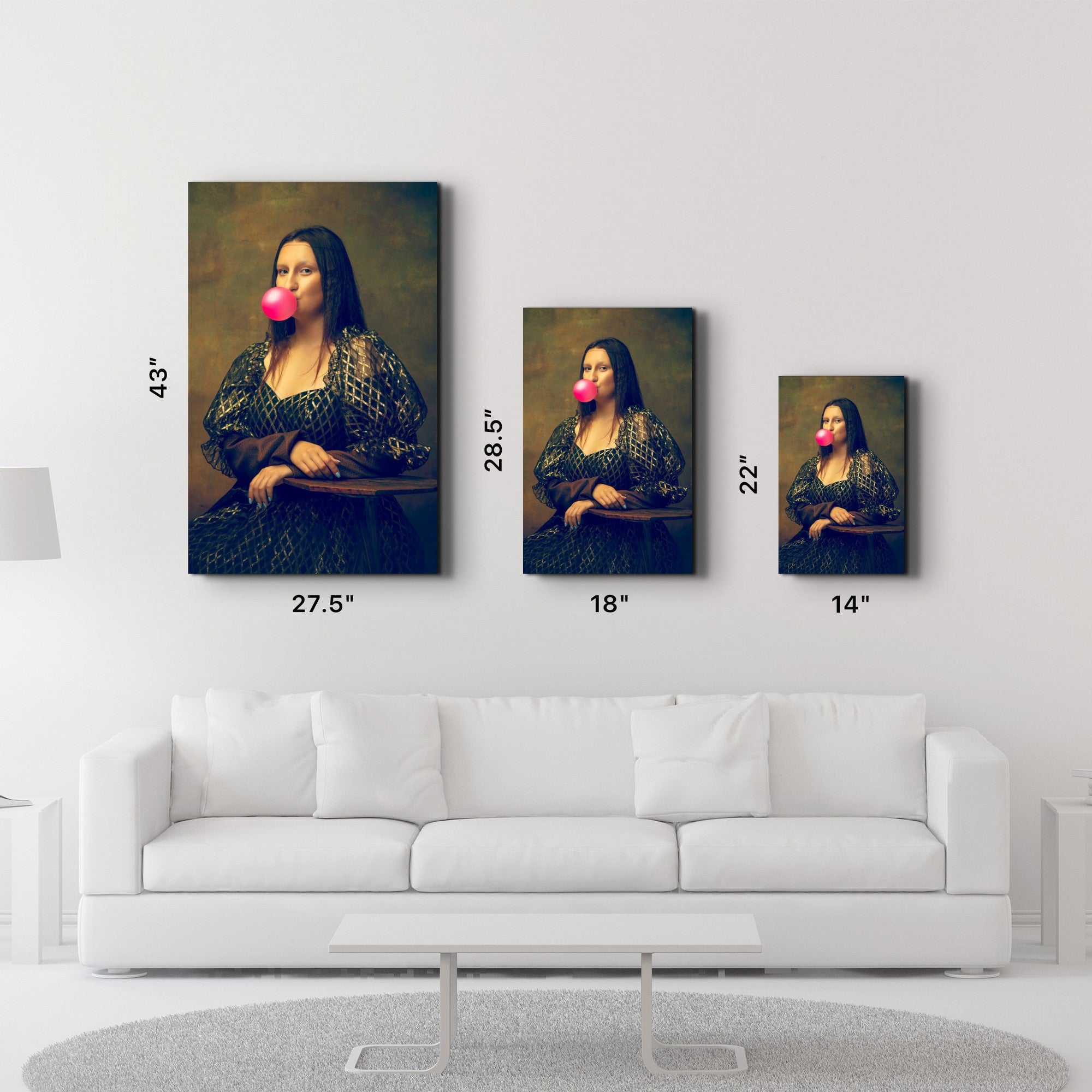 Quadro Decorativo em Vidro Temperado CAM-1089, 35 x 55 cm, Multicolor, Impressão UV (4 mm)