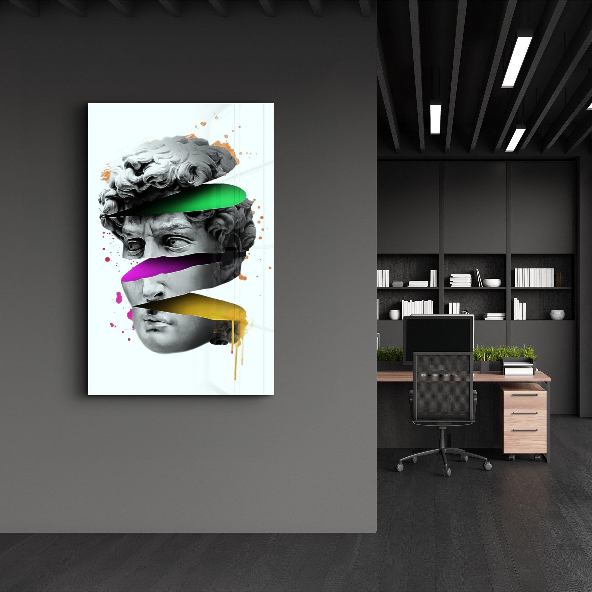 Quadro Decorativo em Vidro Temperado 35x55 cm Multicolor CAM-1092 – Impressão UV, 4 mm