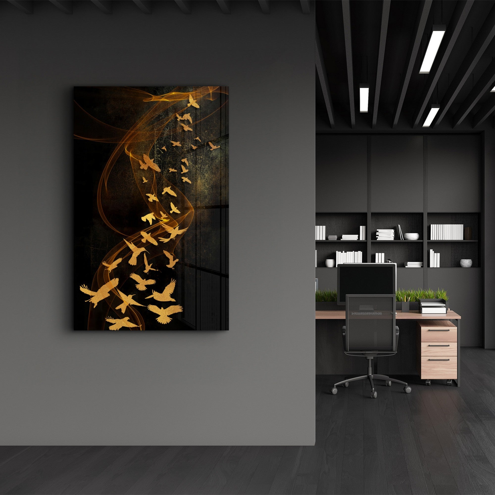 Quadro Decorativo em Vidro Temperado 4 mm (Impressão UV), 35 x 55 cm, Multicolor – CAM-1094