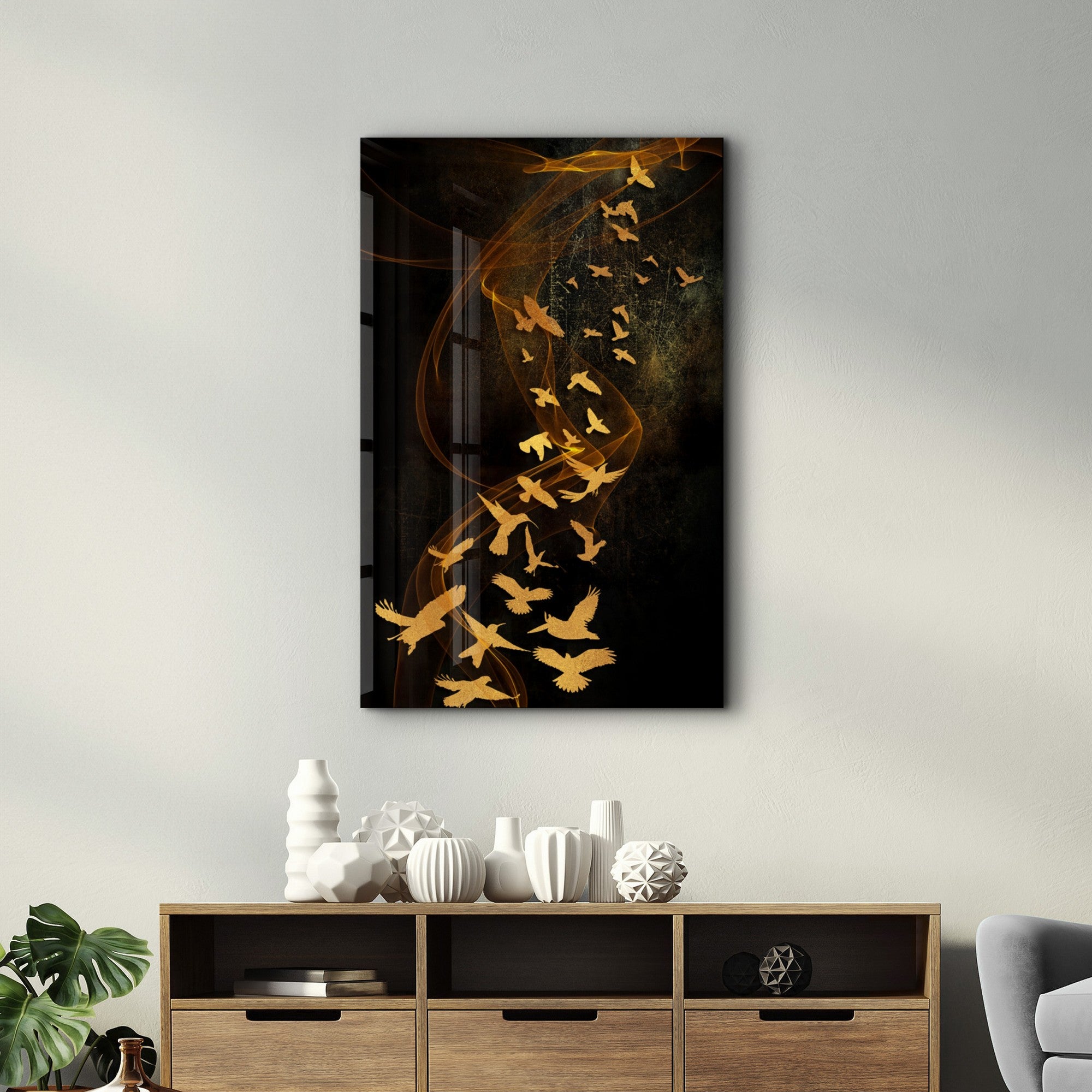 Quadro Decorativo em Vidro Temperado 4 mm (Impressão UV), 35 x 55 cm, Multicolor – CAM-1094