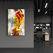 Quadro Decorativo em Vidro Temperado CAM-1098 (35x55 cm) Multicolor — Impressão UV, Vidro 4 mm