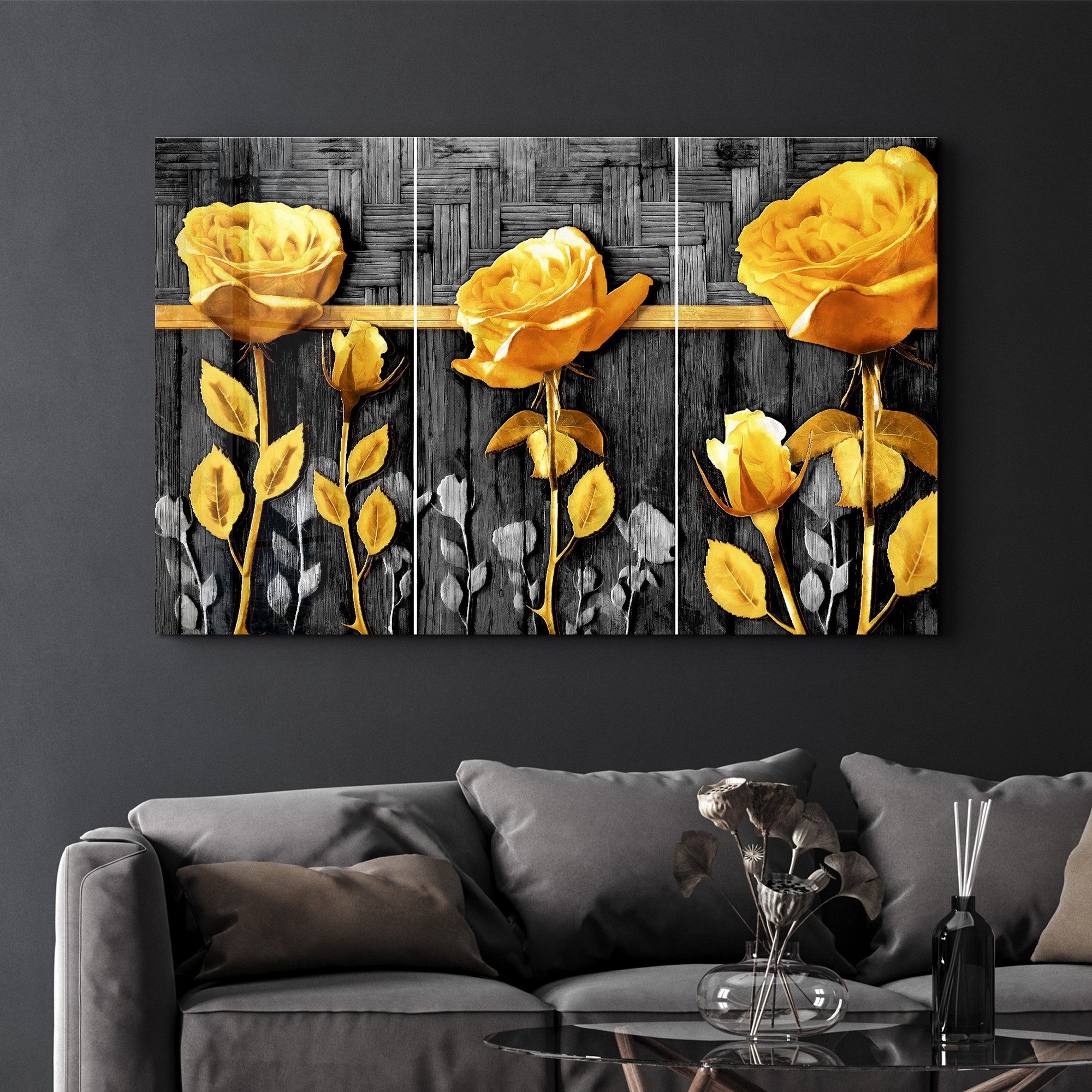 Quadro Decorativo em Vidro Temperado CAM-2006, Multicolor, 35 x 55 cm (4 mm, Impressão UV)