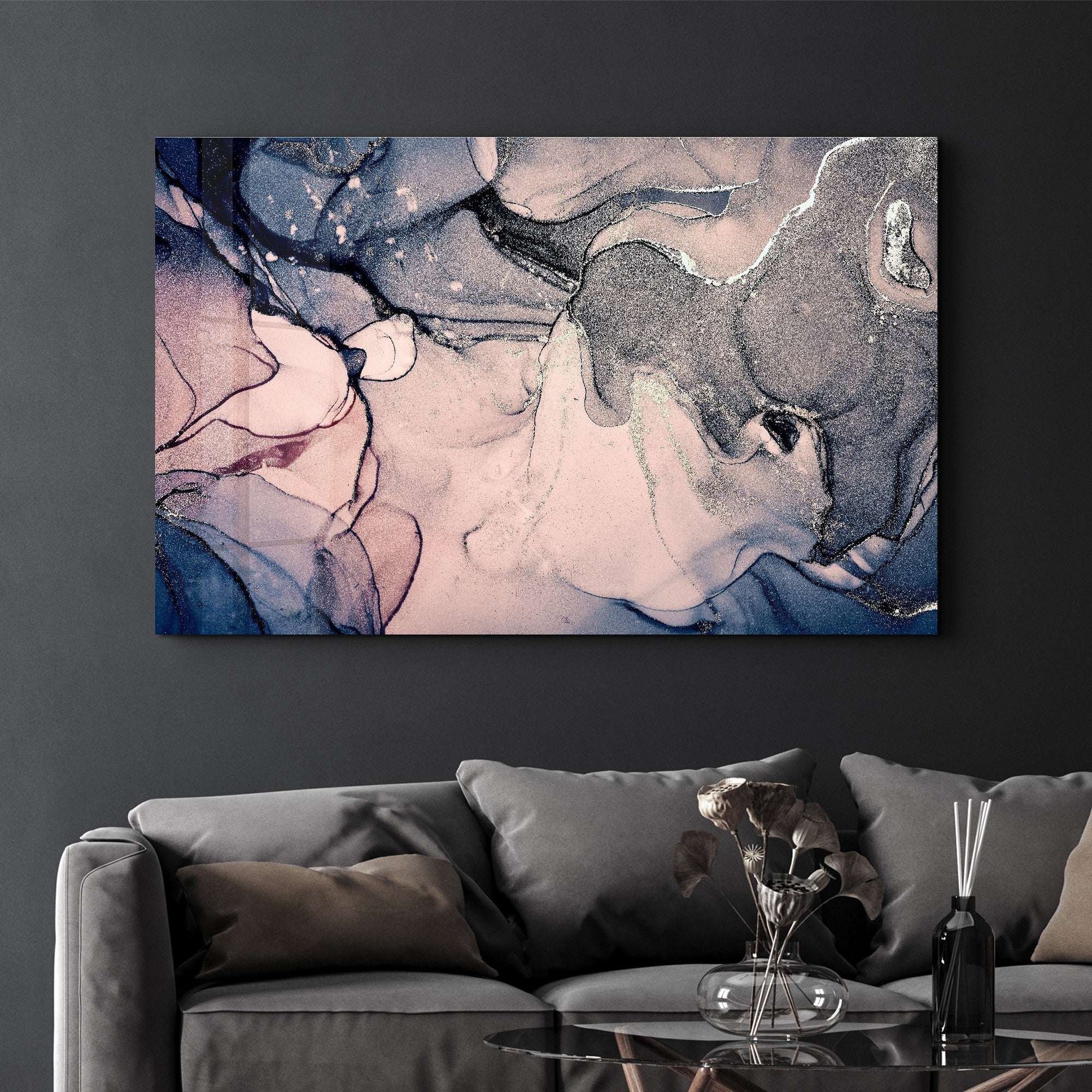 Quadro Decorativo em Vidro Temperado CAM-2015, 35 x 55 cm, Multicolor, Impressão UV, 4 mm