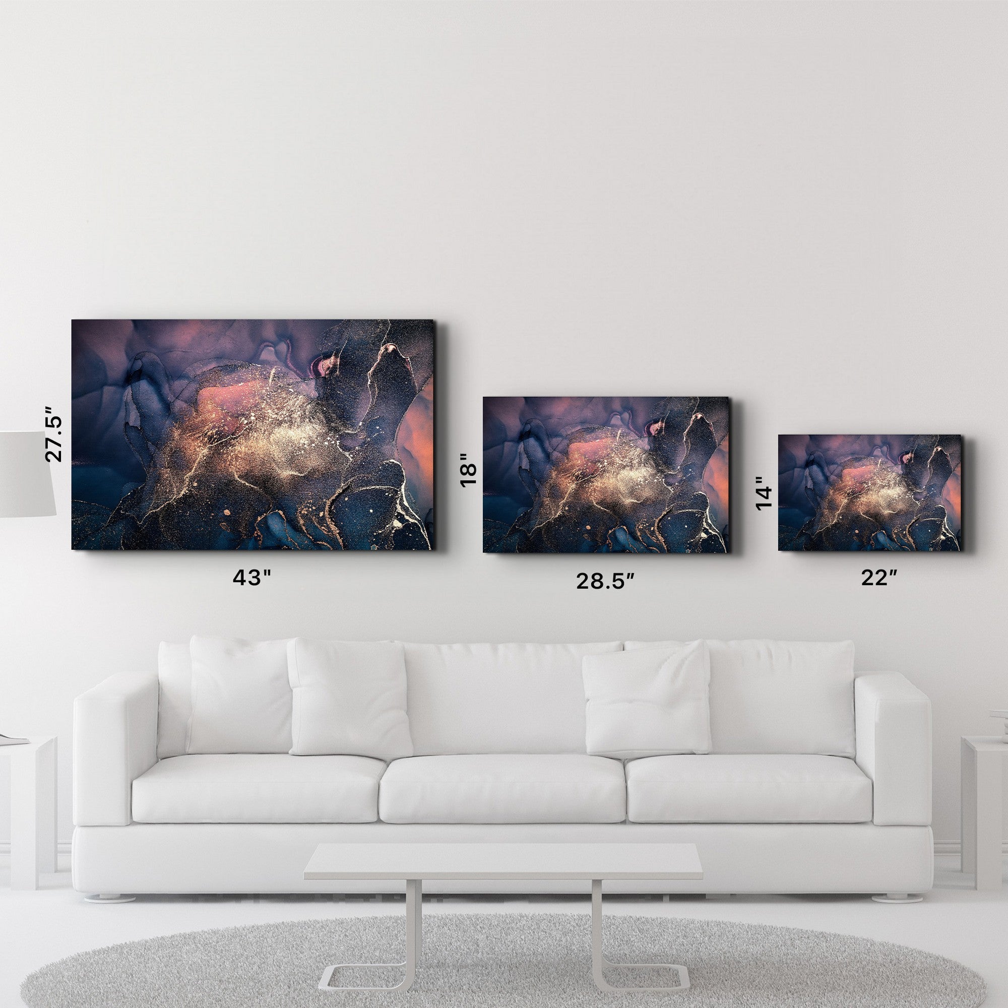 Quadro Decorativo em Vidro Temperado 35x55 cm CAM-2016 – Multicor, Impressão UV, 4 mm